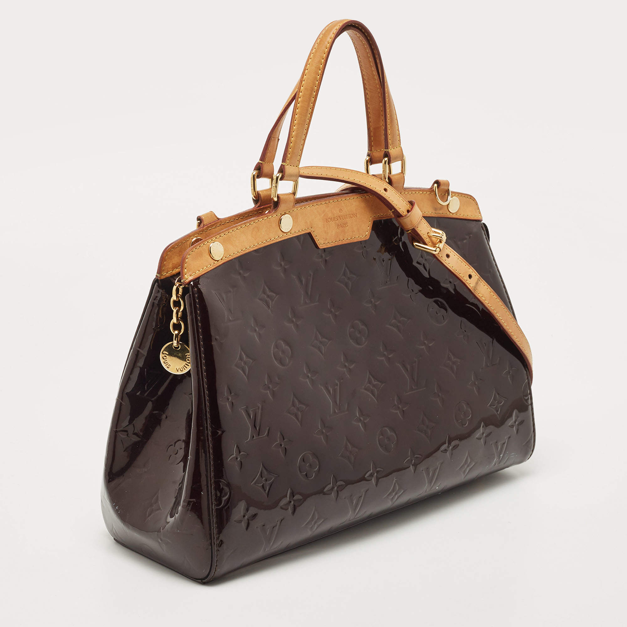 Louis Vuitton Amarante Monogram Vernis Brea MM Bag – The Closet
