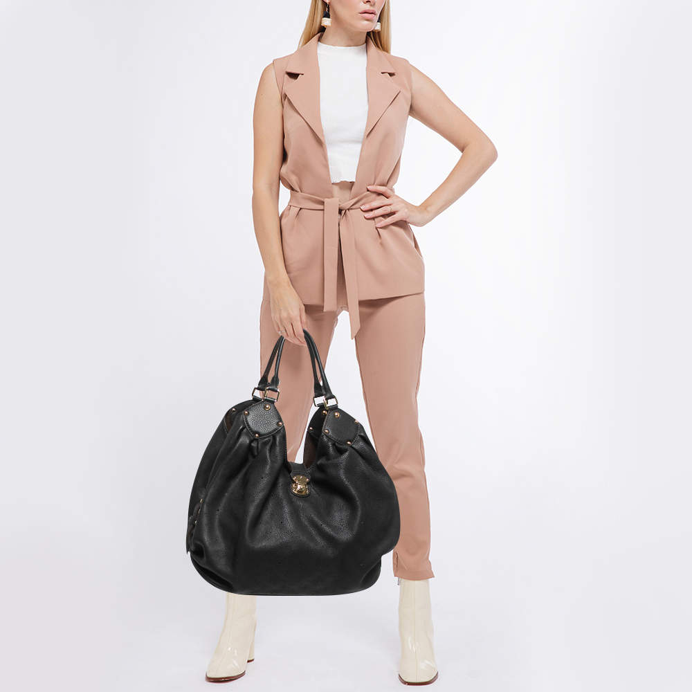 Louis Vuitton Metallic Monogram Mahina Leather Surya XL Bag at