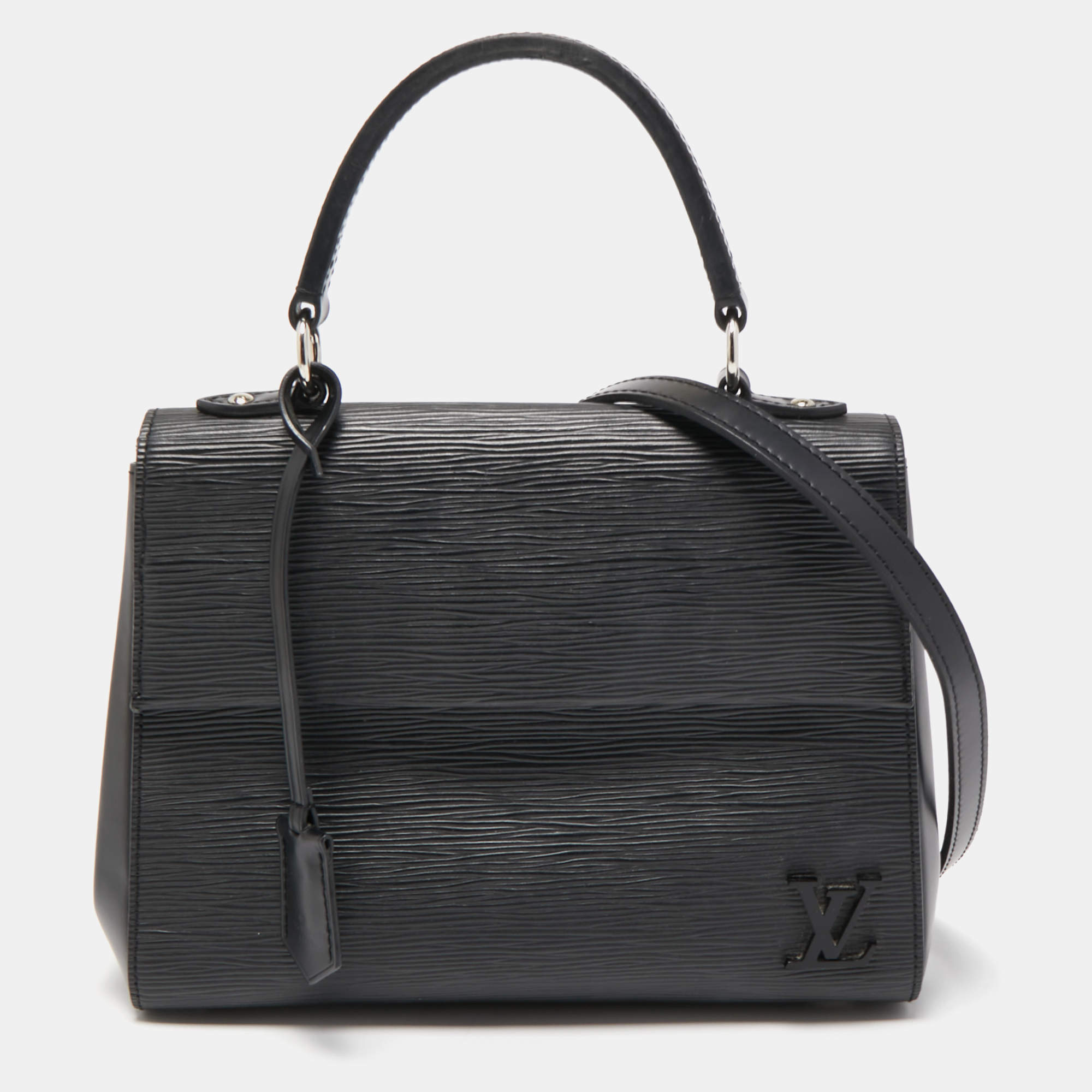 Pre Owned Louis Vuitton Black Epi Leather Cluny BB Bag