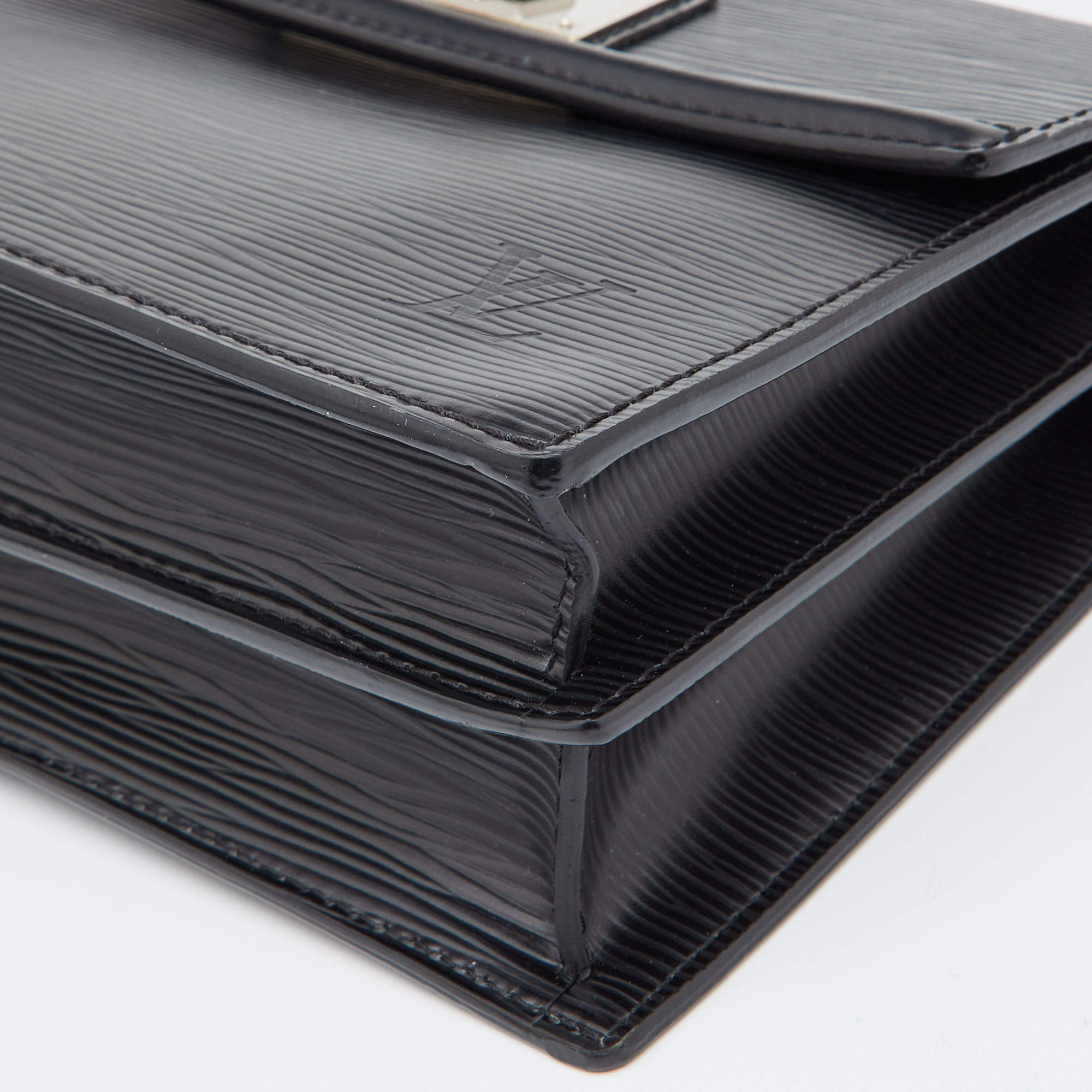 Louis Vuitton Black Epi Leather Sevigne Clutch Bag - Yoogi's Closet