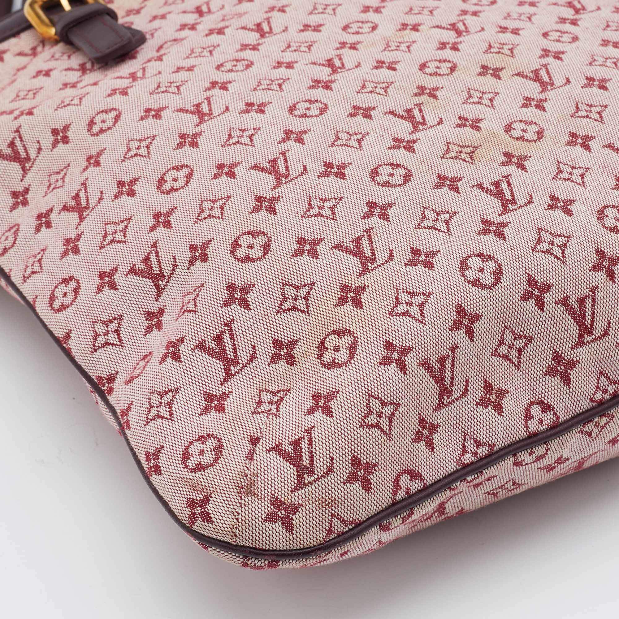 Louis Vuitton Monogram Mini Francoise Tote Bag Handbag Shoulder Cerise M92210
