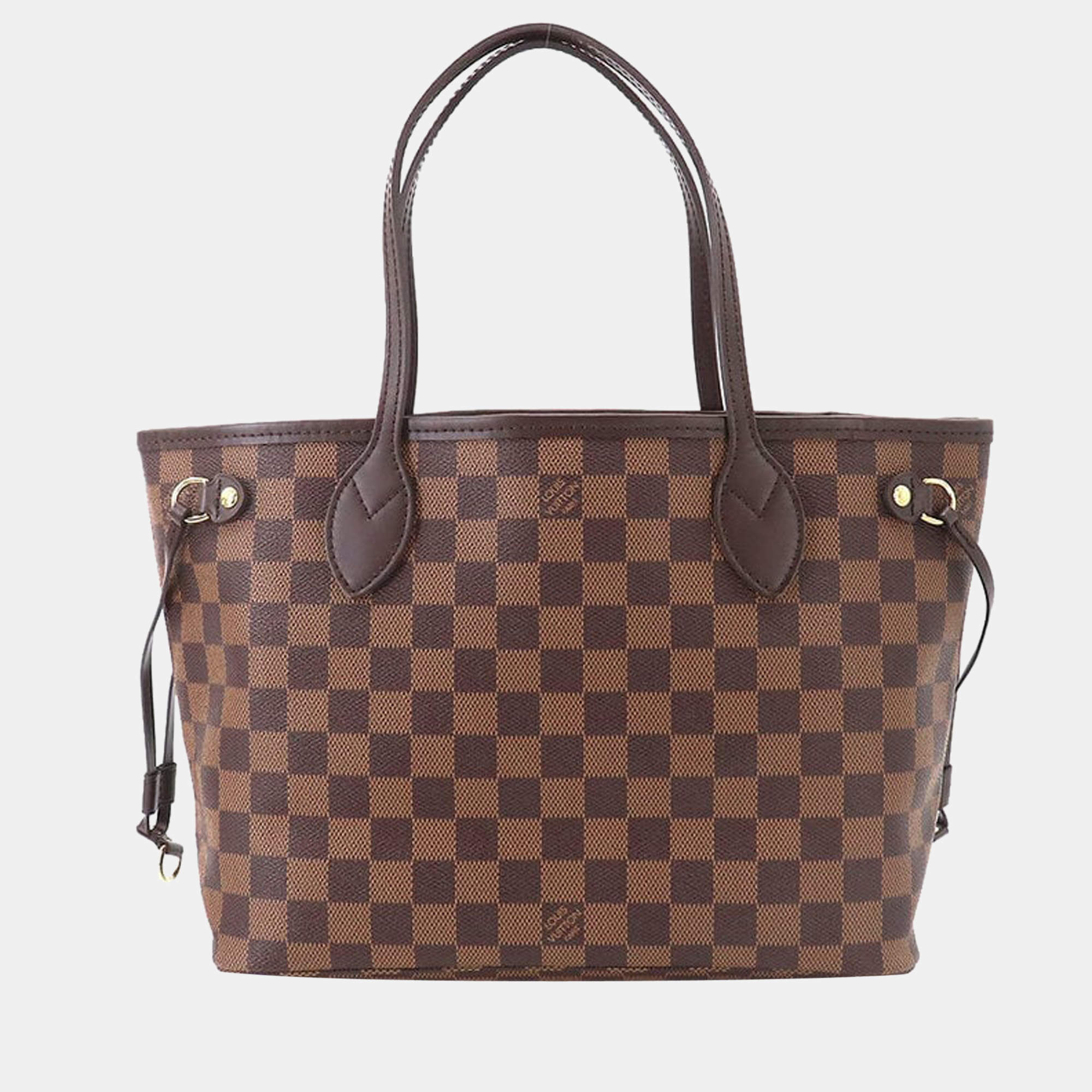 Louis Vuitton Brown Damier Ebene Canvas Neverfull PM Tote Bag