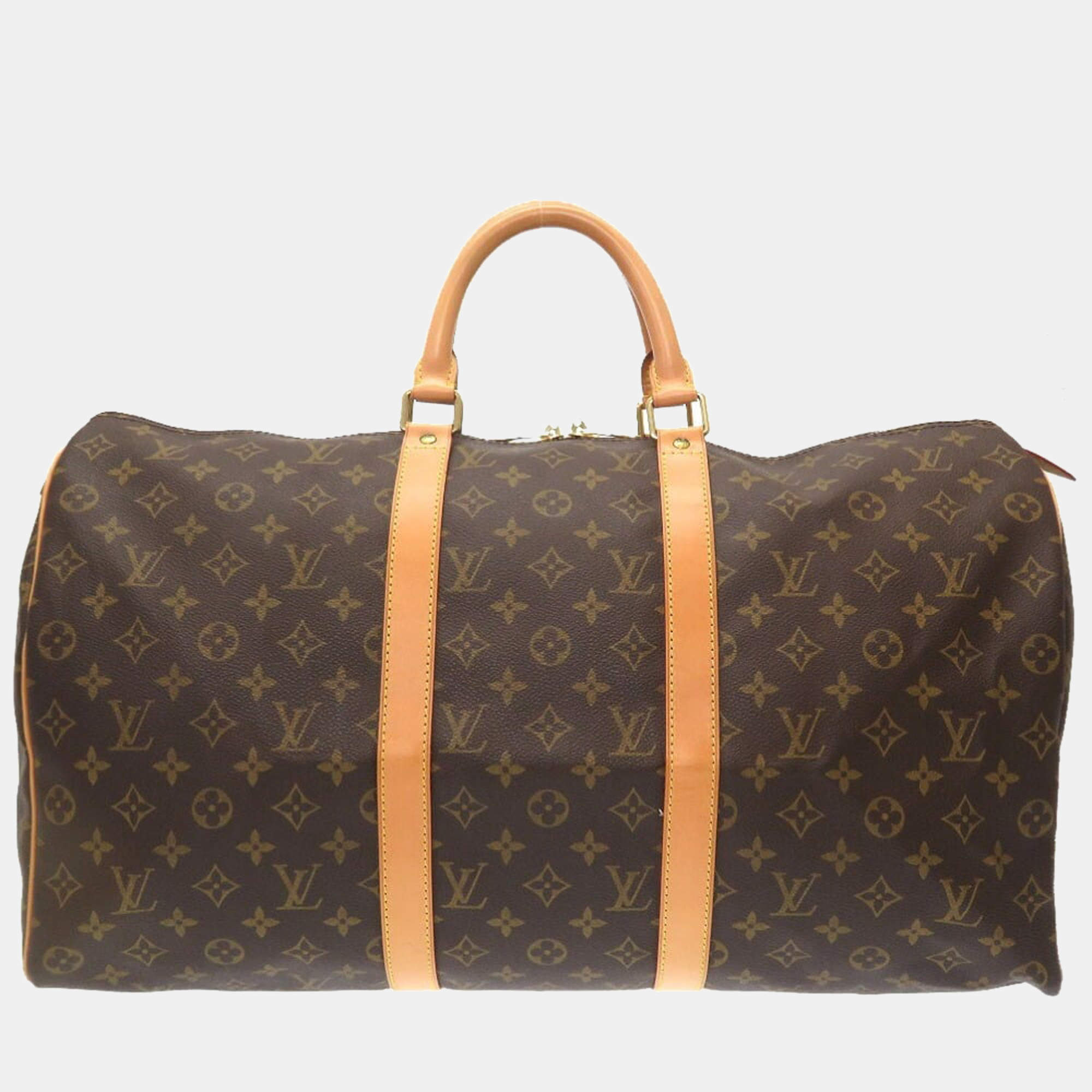 Louis Vuitton Brown Monogram Canvas Keepall 50 Duffel Bag