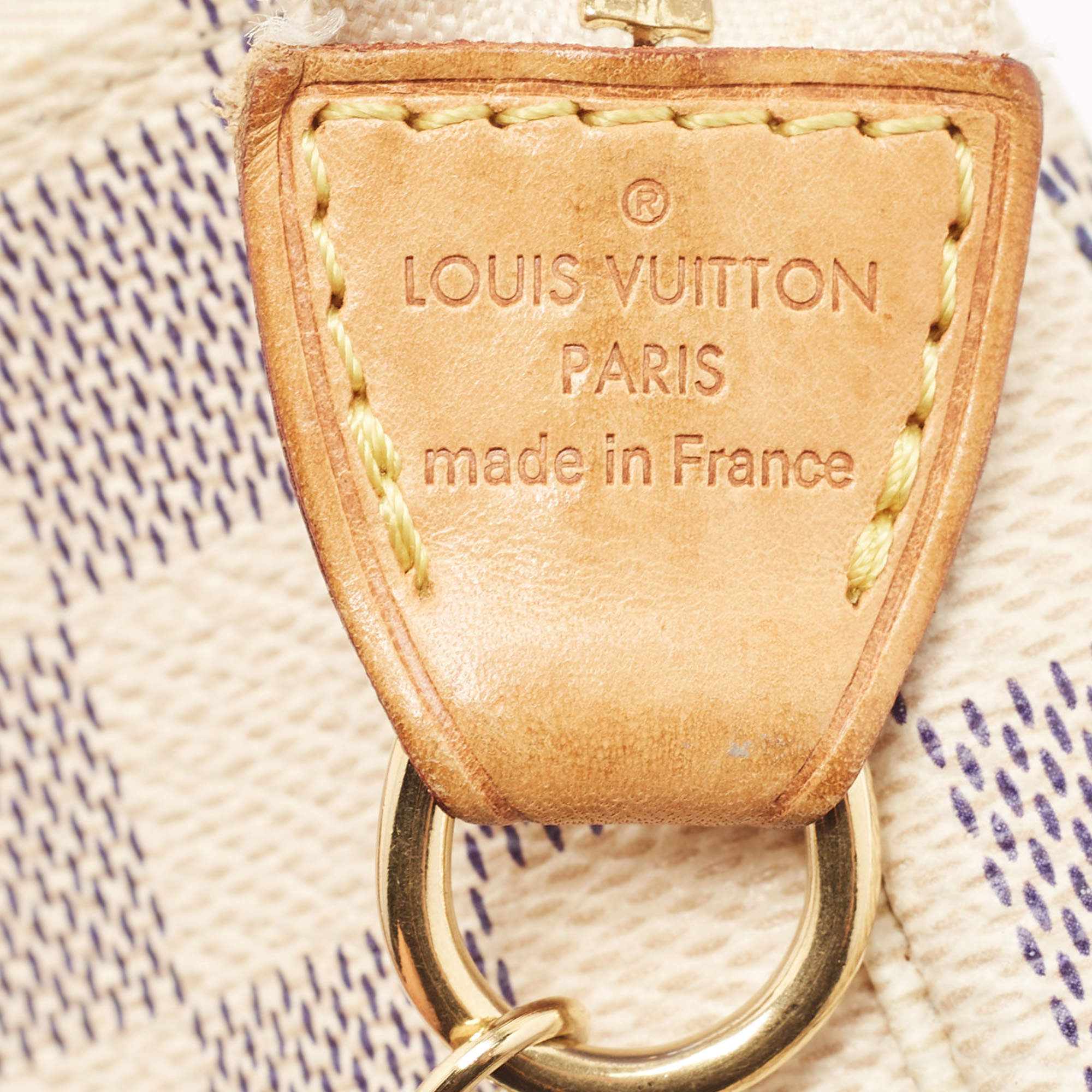 Louis Vuitton Vintage - Damier Azur Mini Pochette Accessoires Pouch - White  - Damier Canvas Pouch - Luxury High Quality - Avvenice