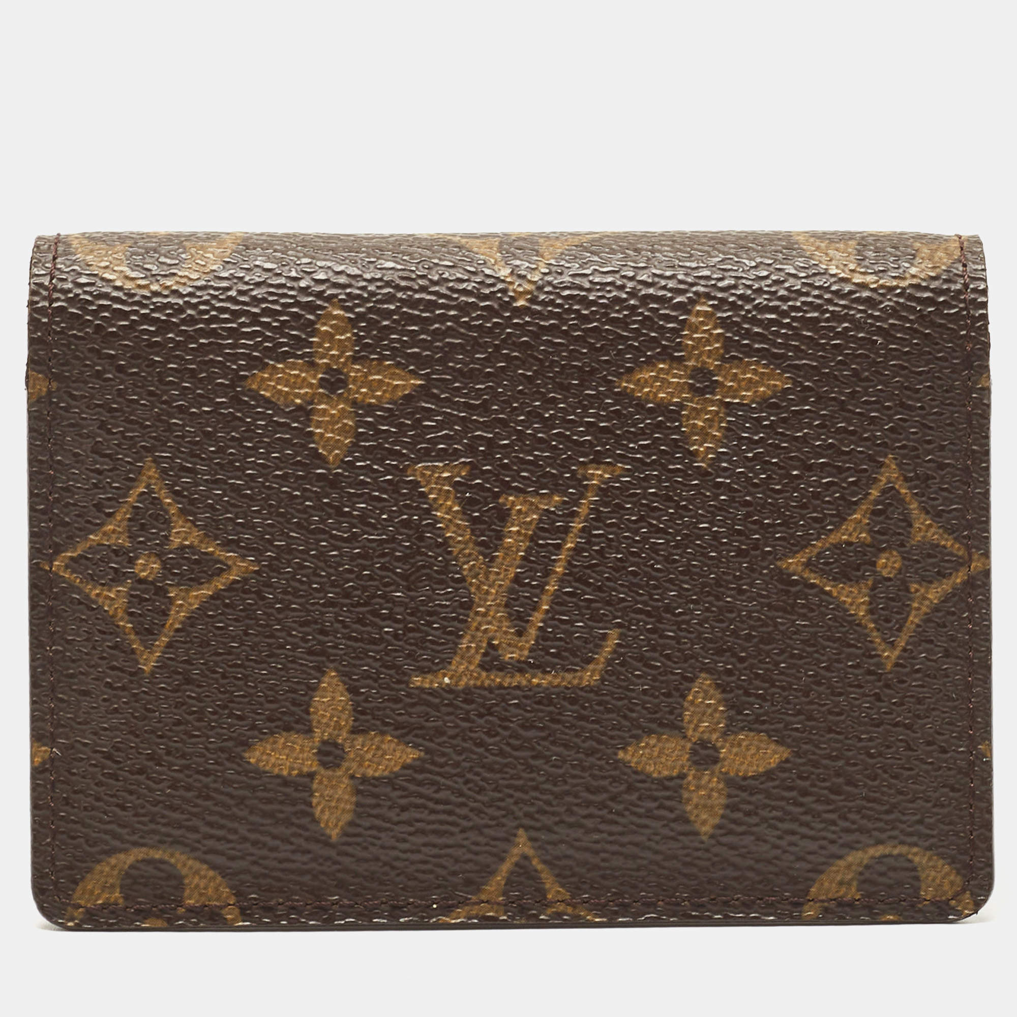Pre Owned Louis Vuitton Monogram Canvas Business Card Holder