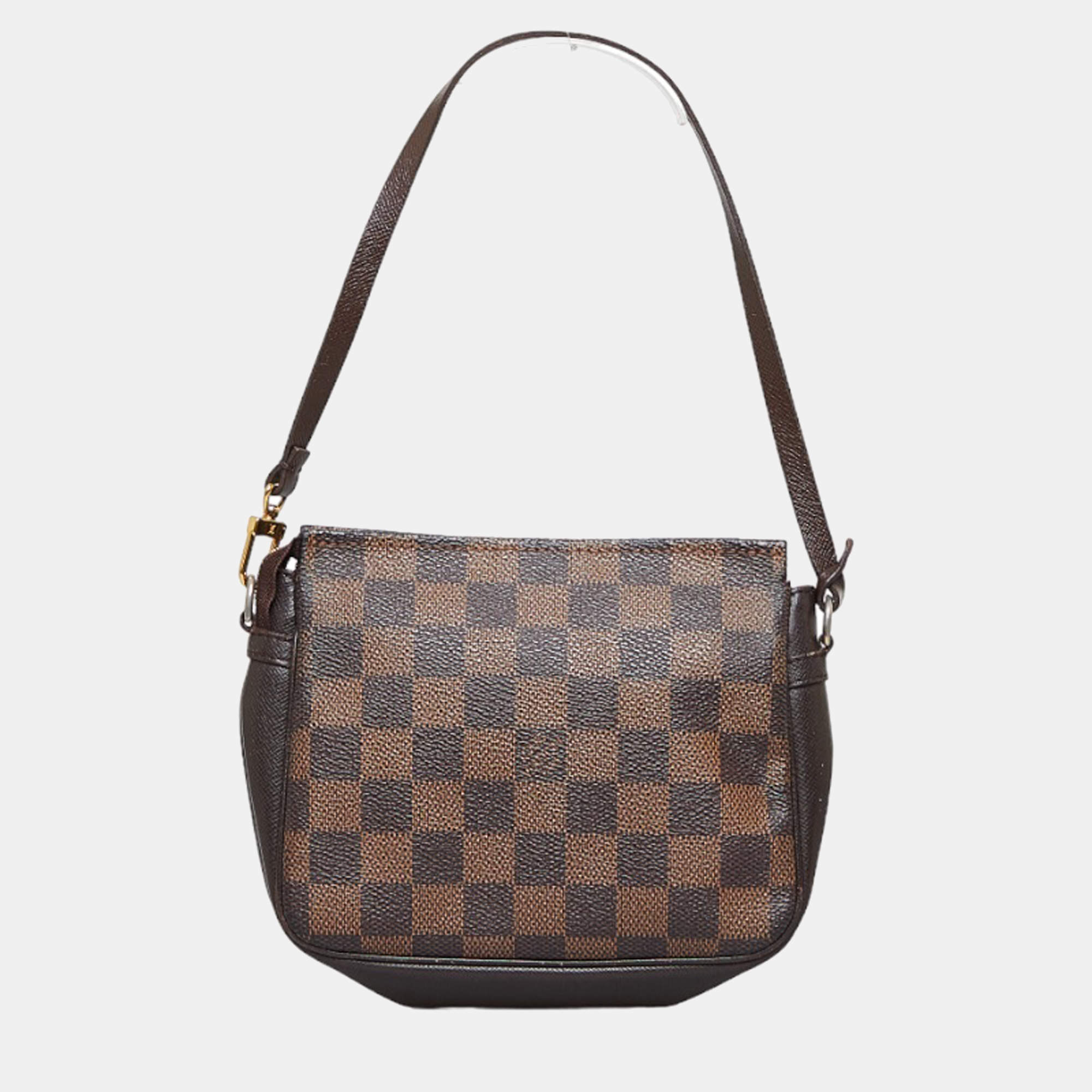 LOUIS VUITTON Baguette Bag in Ebony Damier Print Canvas For Sale