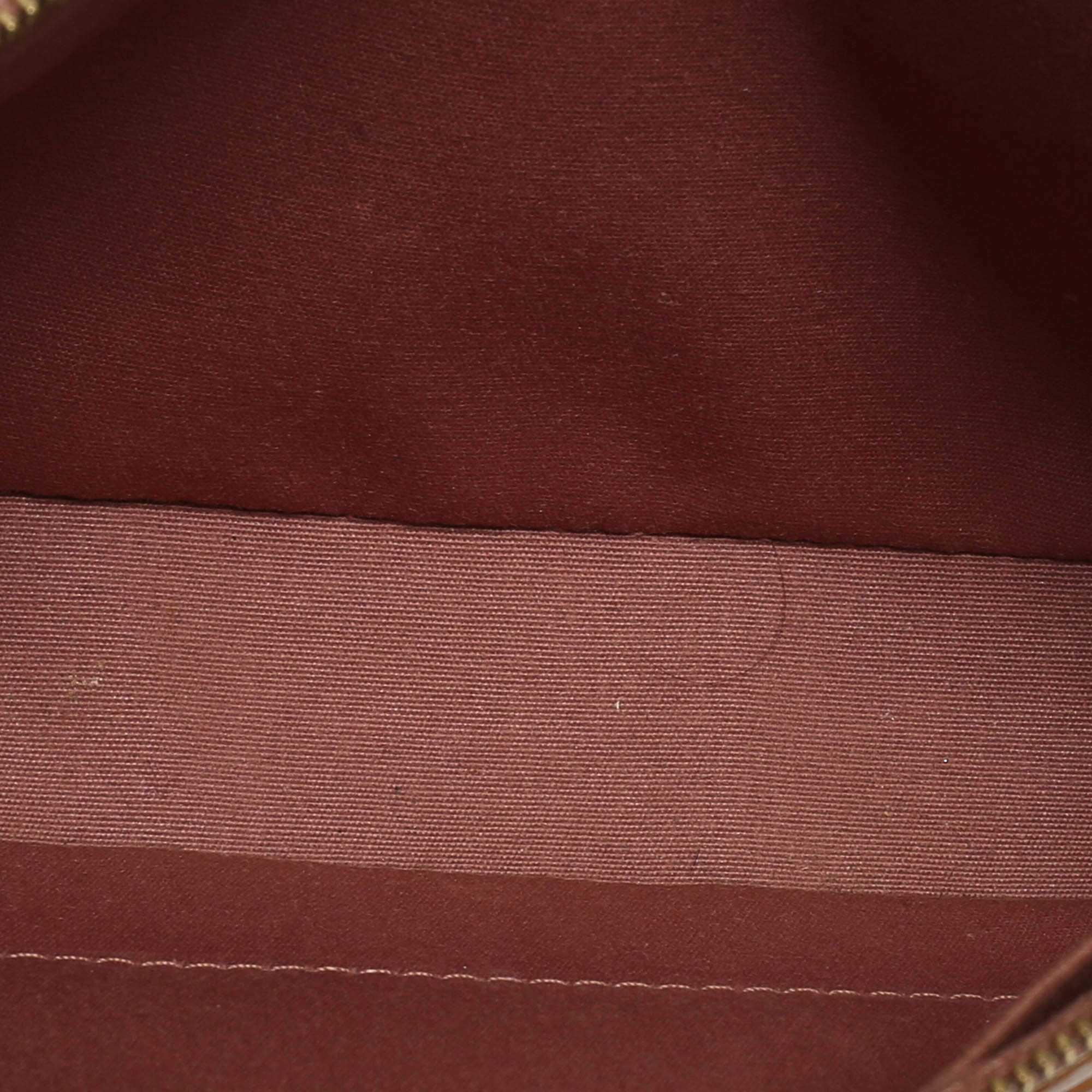 Louis Vuitton Beige Monogram Vernis Leather Pochette Accessoires Shoulder Bag