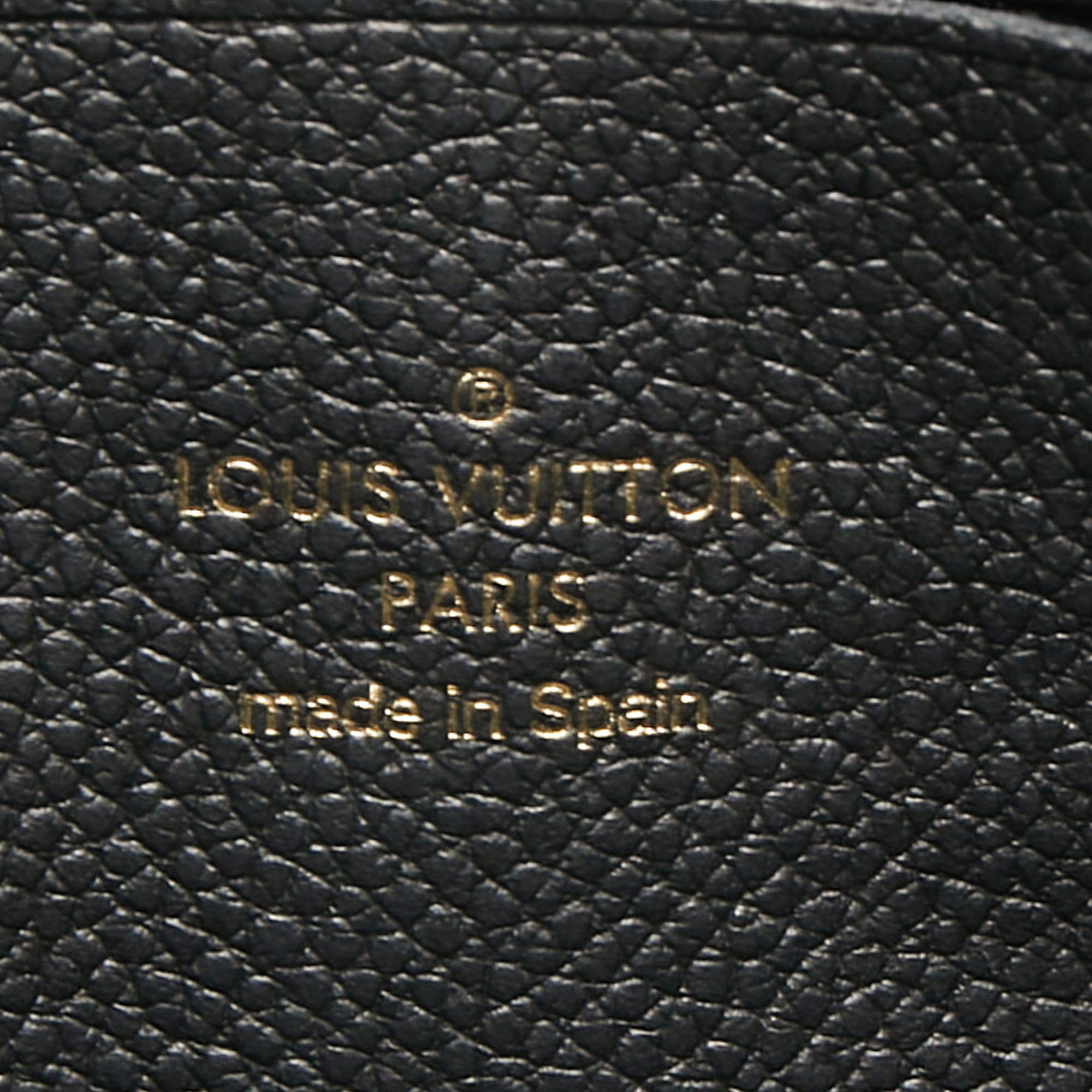 Louis Vuitton Double Zip Pochette Bicolor Monogram Empreinte Giant Black  22394317