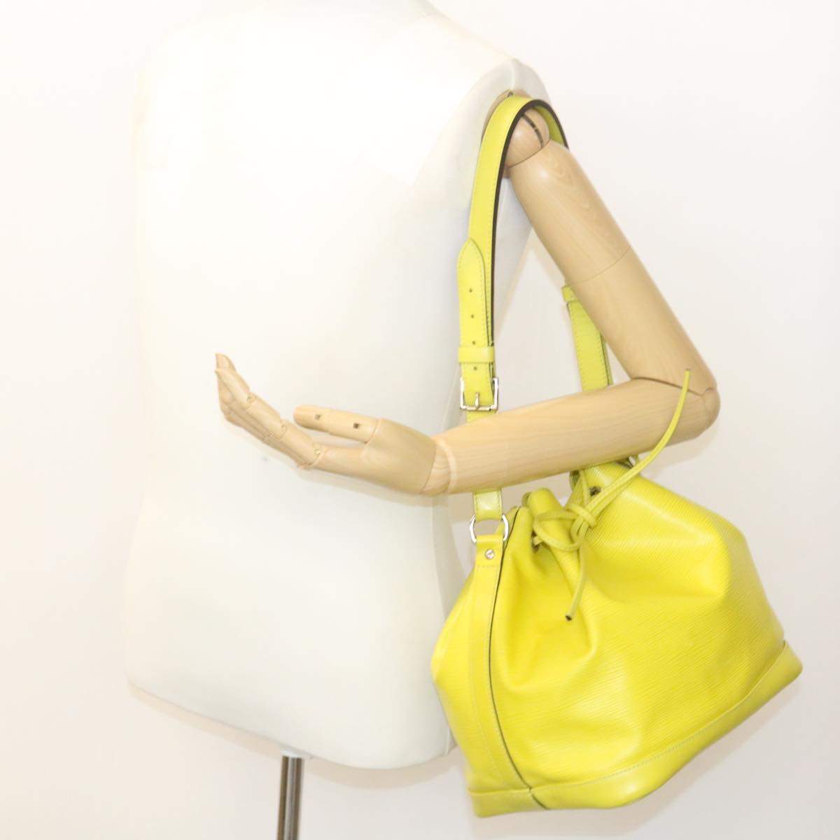 Louis Vuitton Epi Petite Noe Shoulder Bag Handbag Yellow Epi