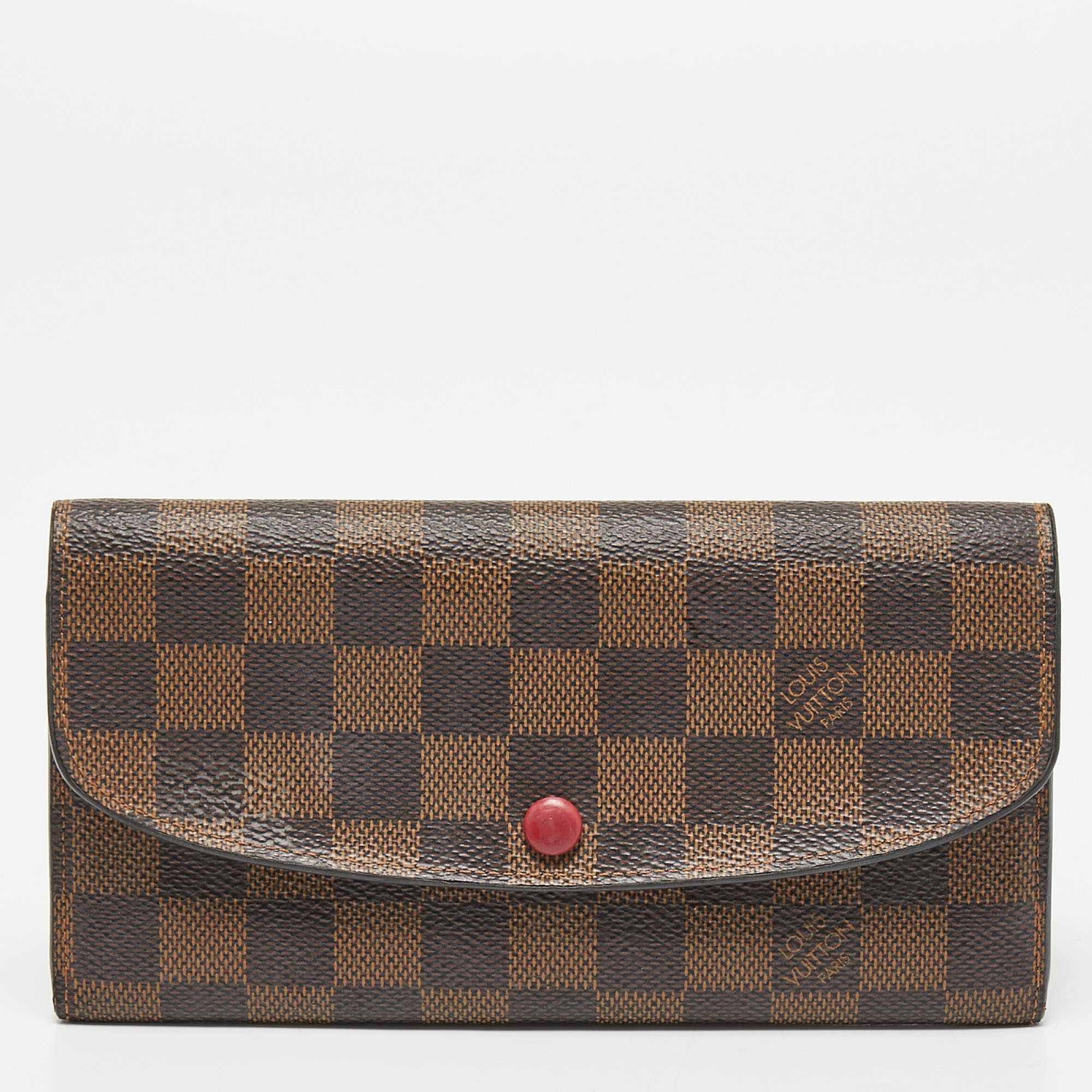 Louis Vuitton Damier Ebene Canvas Emilie Wallet