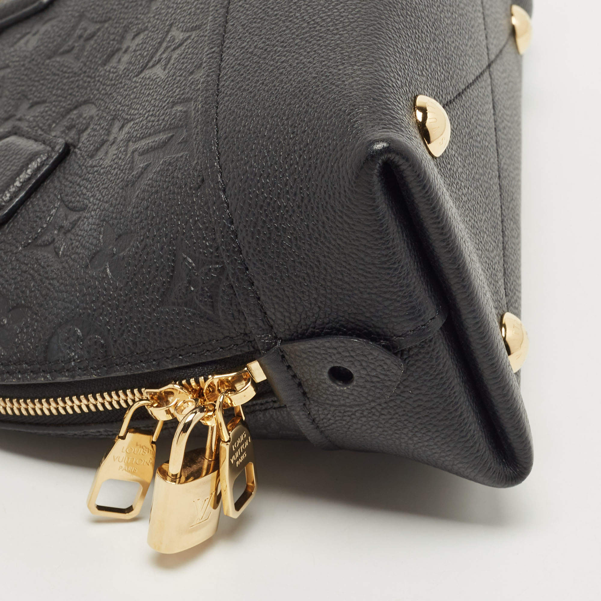 Louis Vuitton Neo Alma Handbag Monogram Empreinte Leather BB Black 225262142