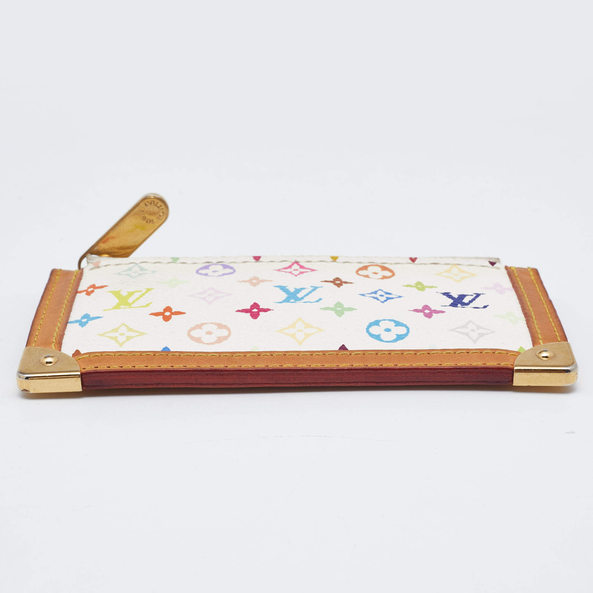 Louis Vuitton Key Pouch Monogram Multicolor White/Multicolor in