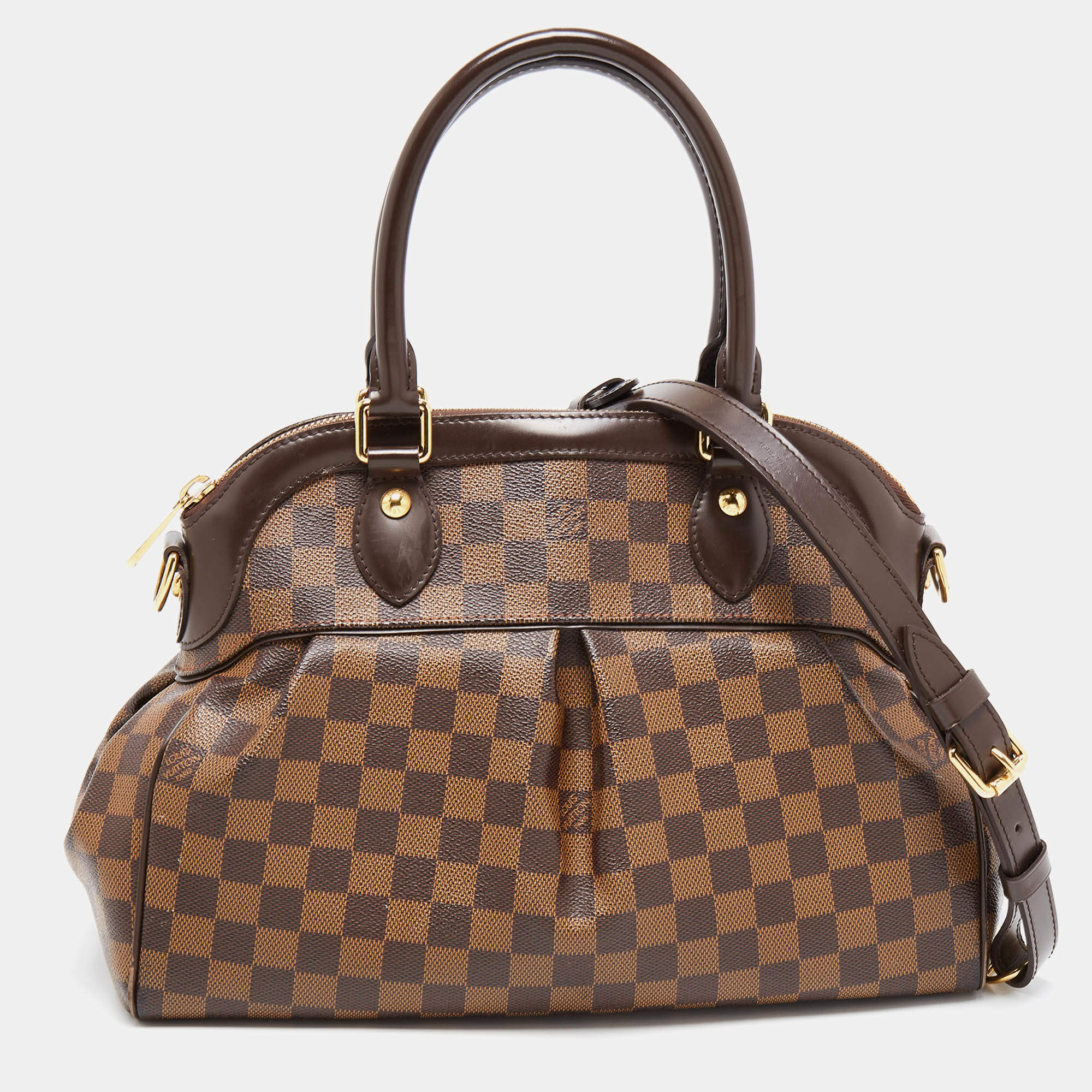 Pre Owned Louis Vuitton Damier Ebene Canvas Trevi PM Bag