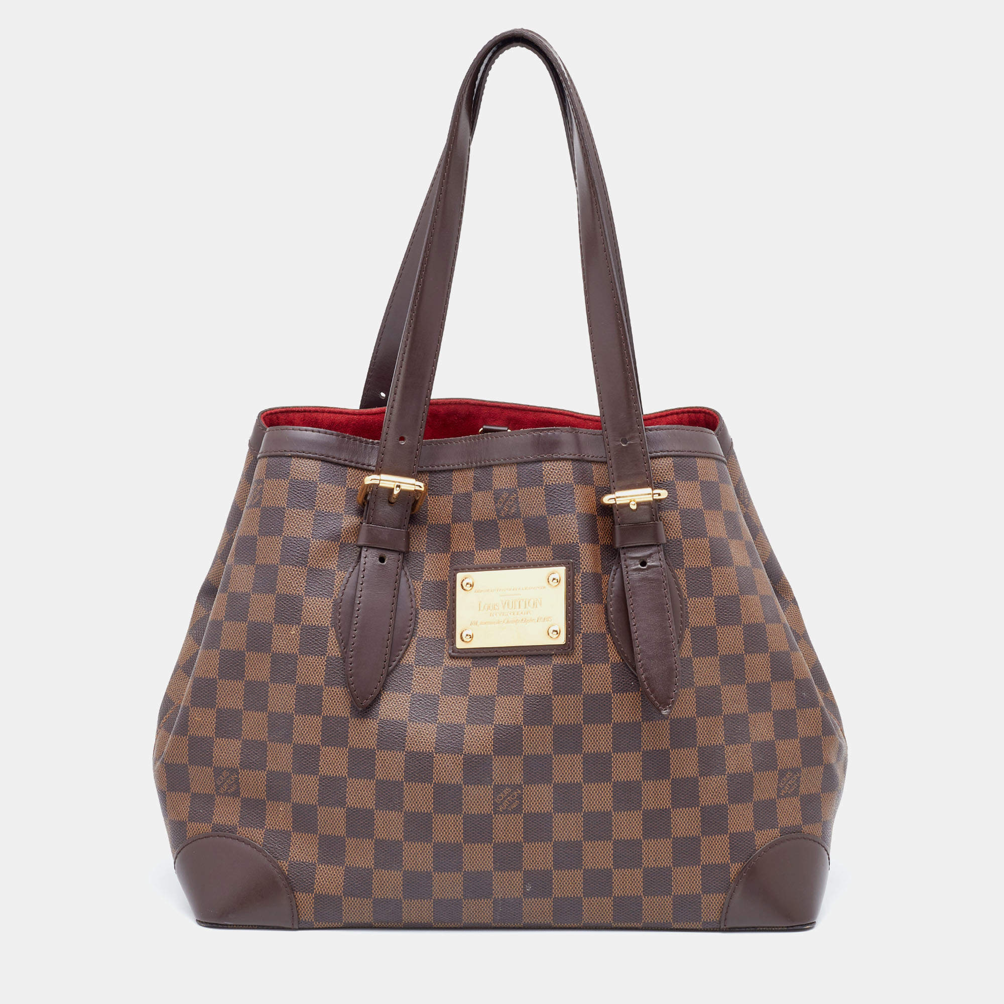 Pre Owned Louis Vuitton Damier Ebene Canvas Hampstead MM Bag
