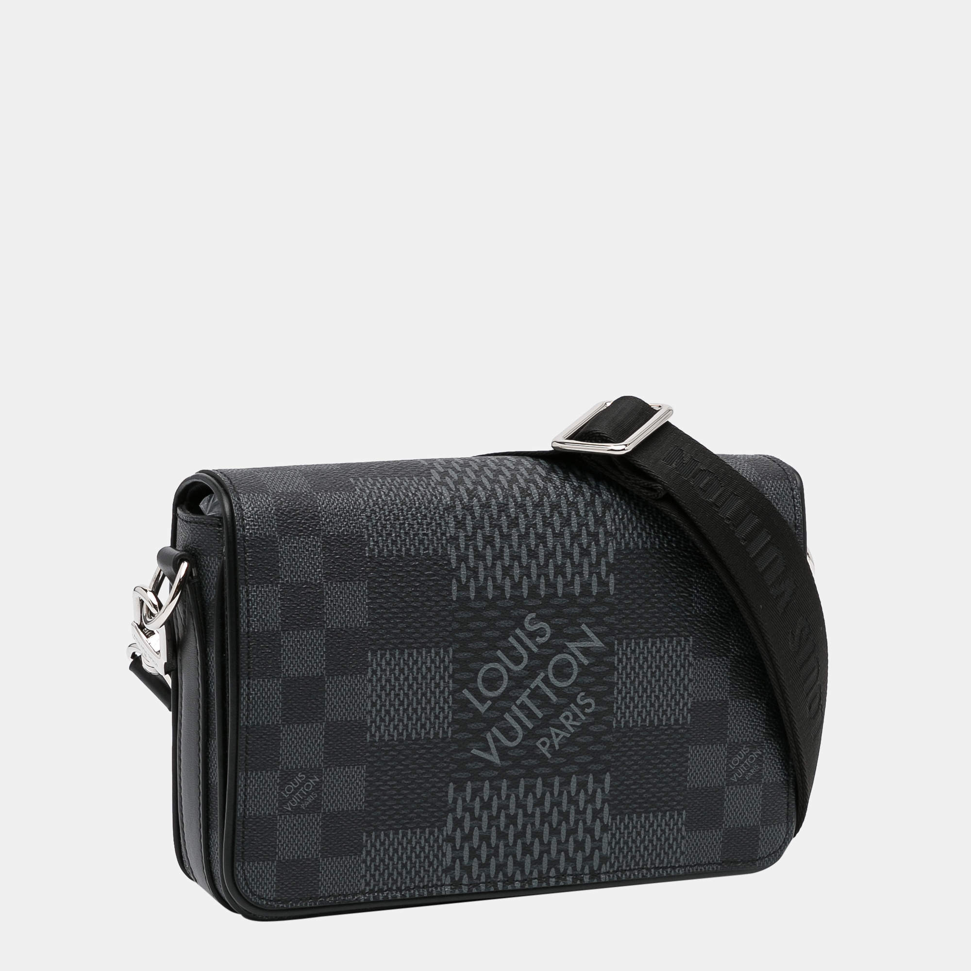 District PM Messenger Bag - Luxury Damier Infini Leather Black