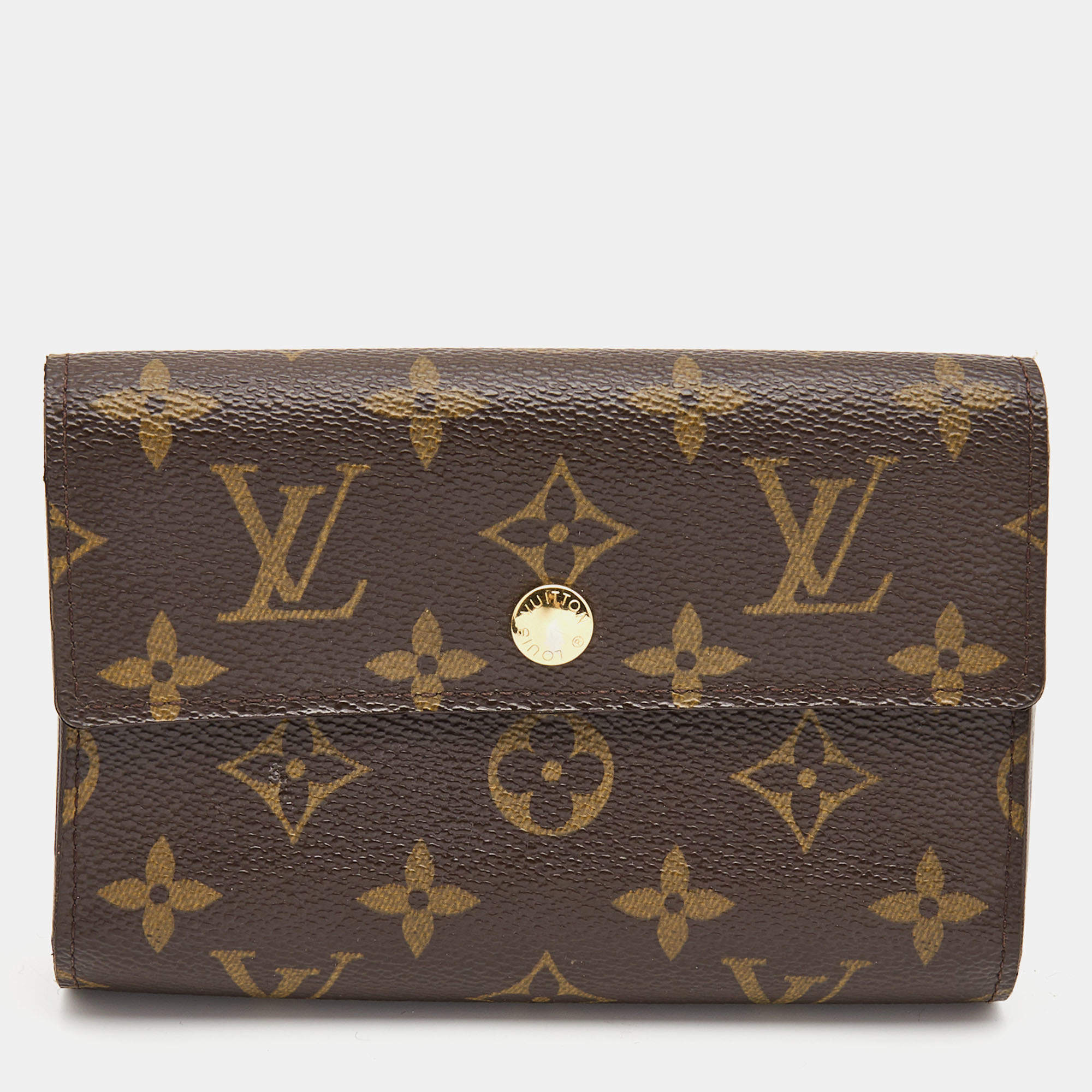 مملوكة مسبقًا Louis Vuitton Monogram Canvas Trifold Compact Wallet