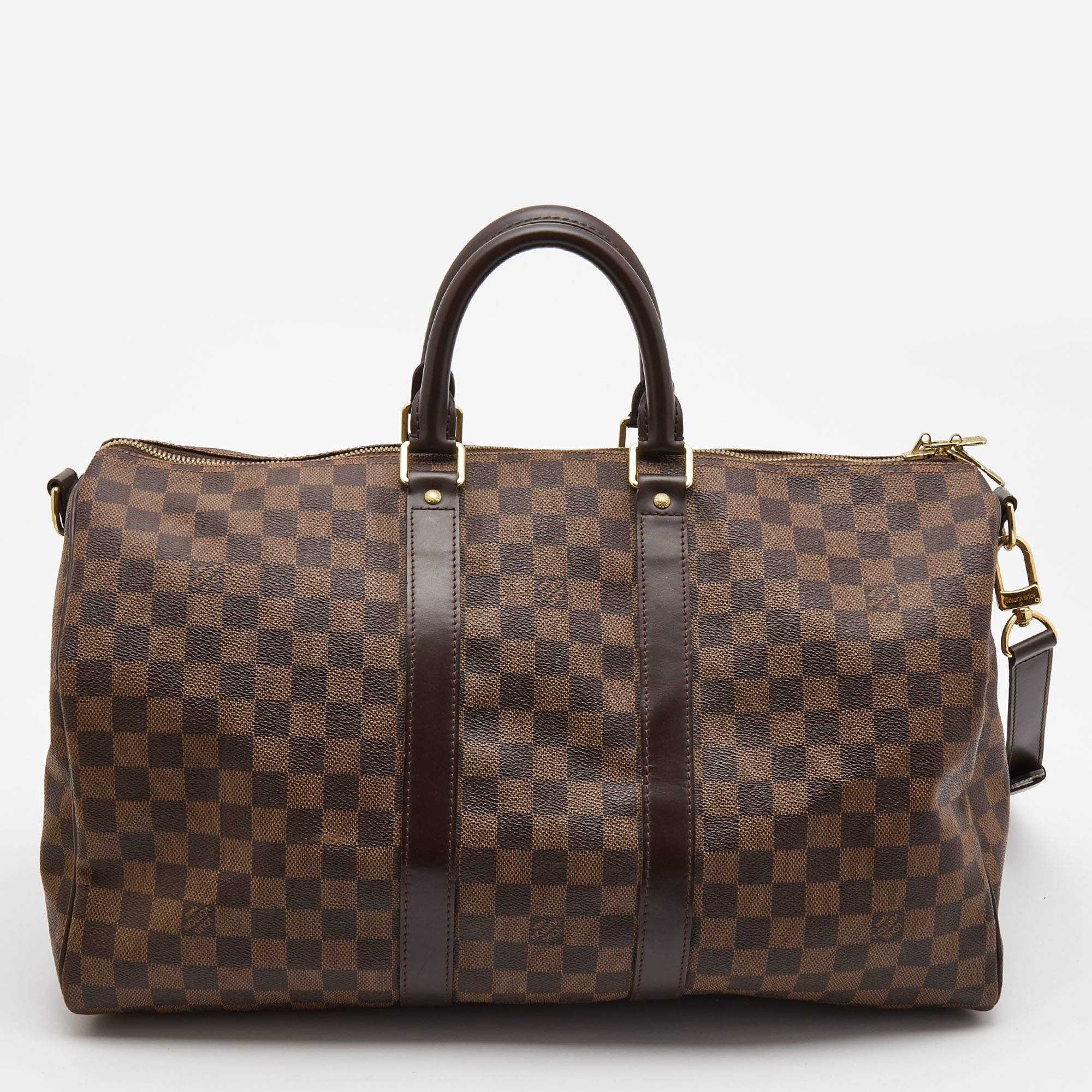 Louis Vuitton Brown Monogram Keepall Bag - Second Hand / Occasion