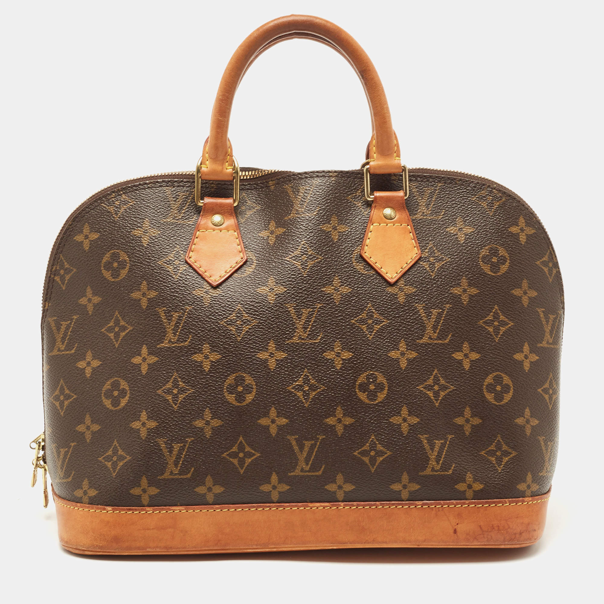 Pre Owned Louis Vuitton Monogram Canvas and Leather Alma PM Bag