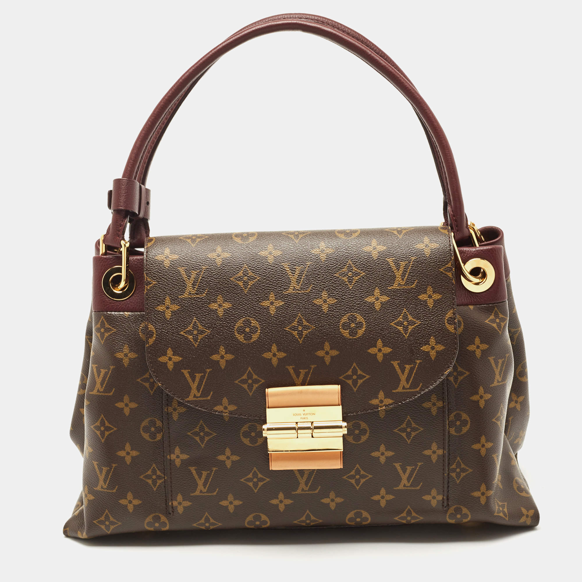 Pre Owned Louis Vuitton Aurore Monogram Canvas Olympe Bag