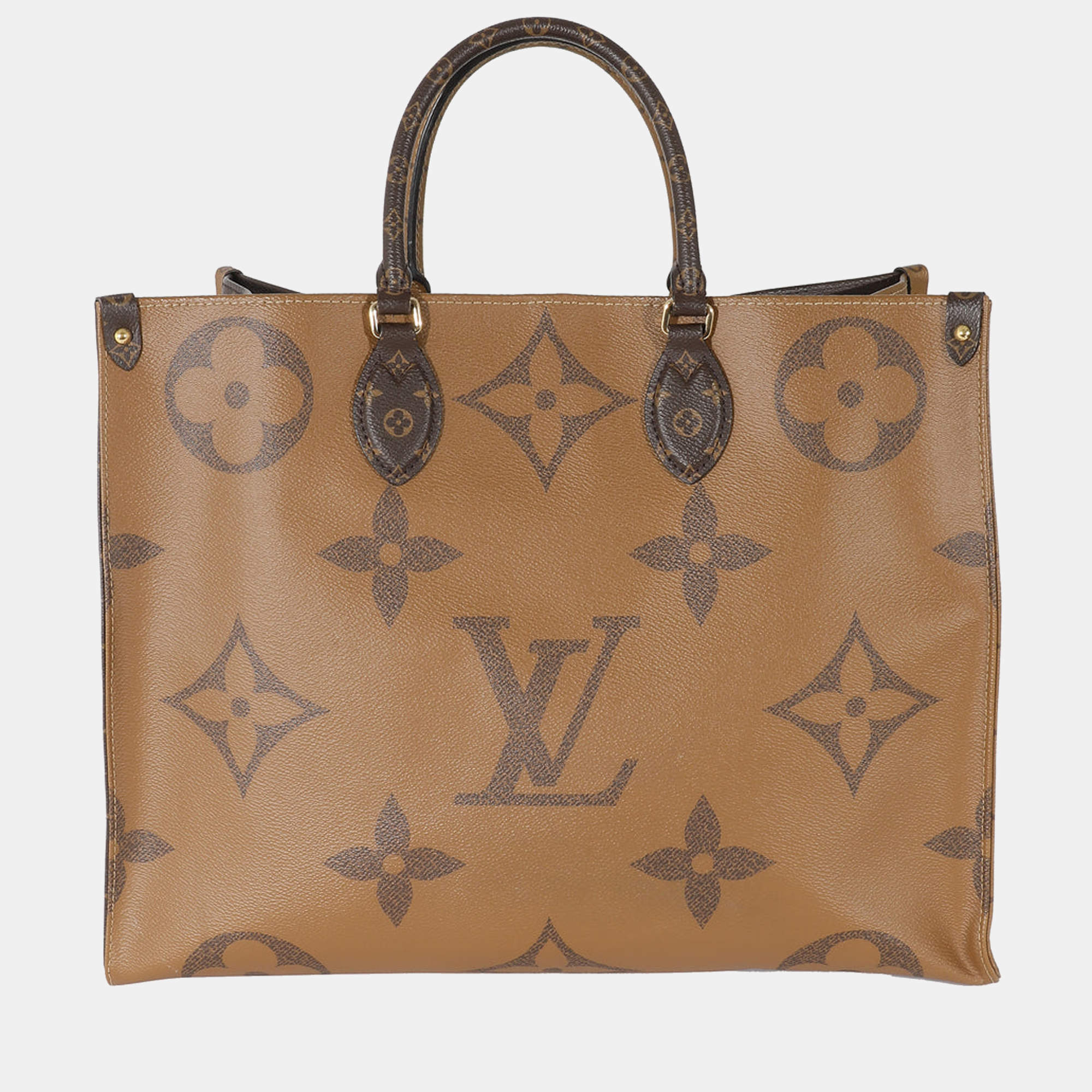 Lot - Louis Vuitton Branded Reverse Monogram Canvas Bag
