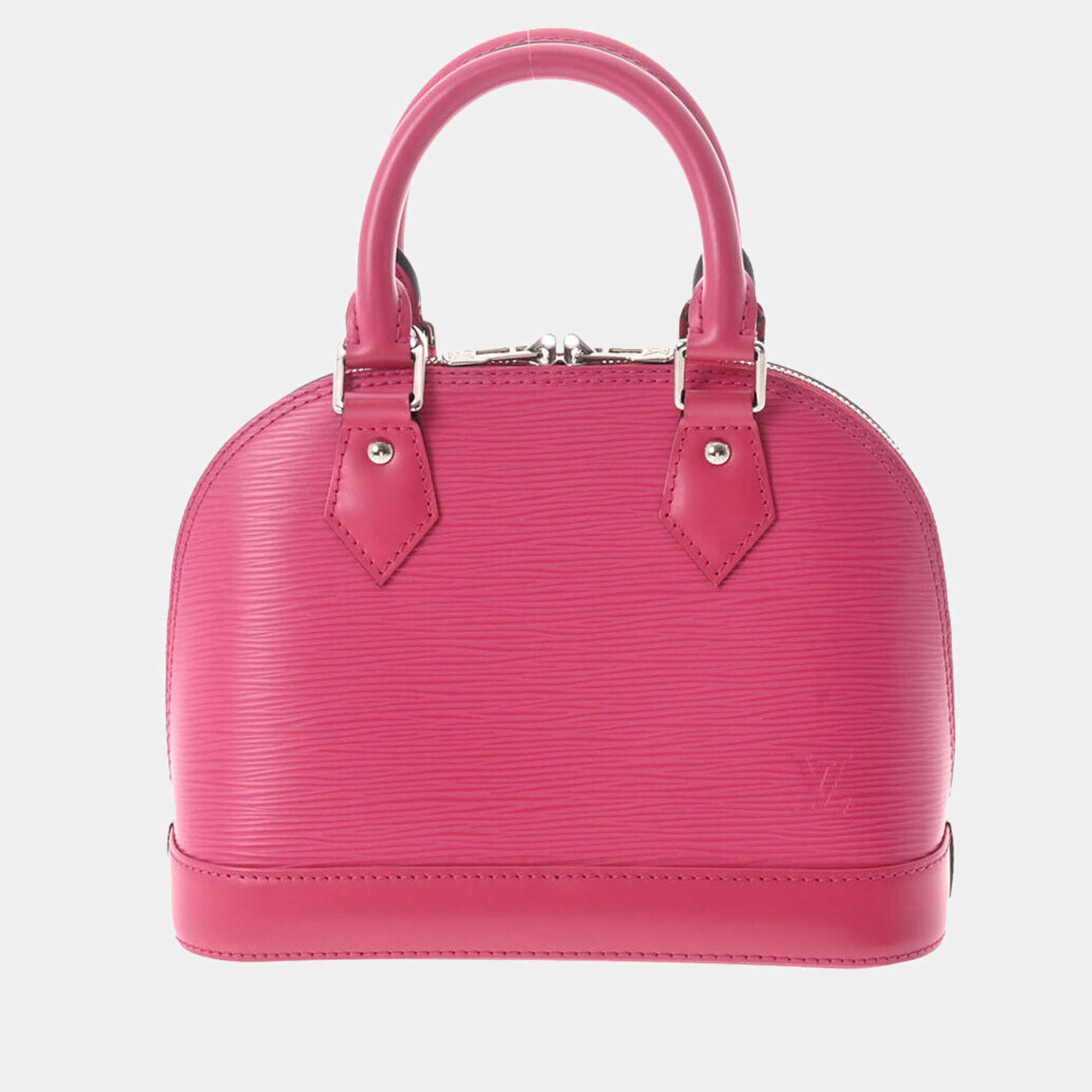 Louis Vuitton Pink EPI Alma Bb w/ Strap