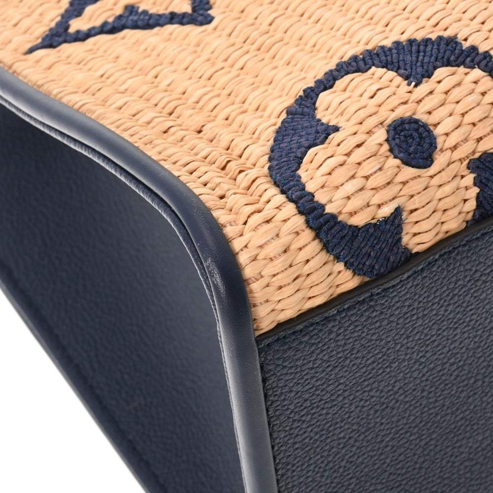Louis Vuitton Onthego MM Tote Bag Raffia M57707 Monogram Hand