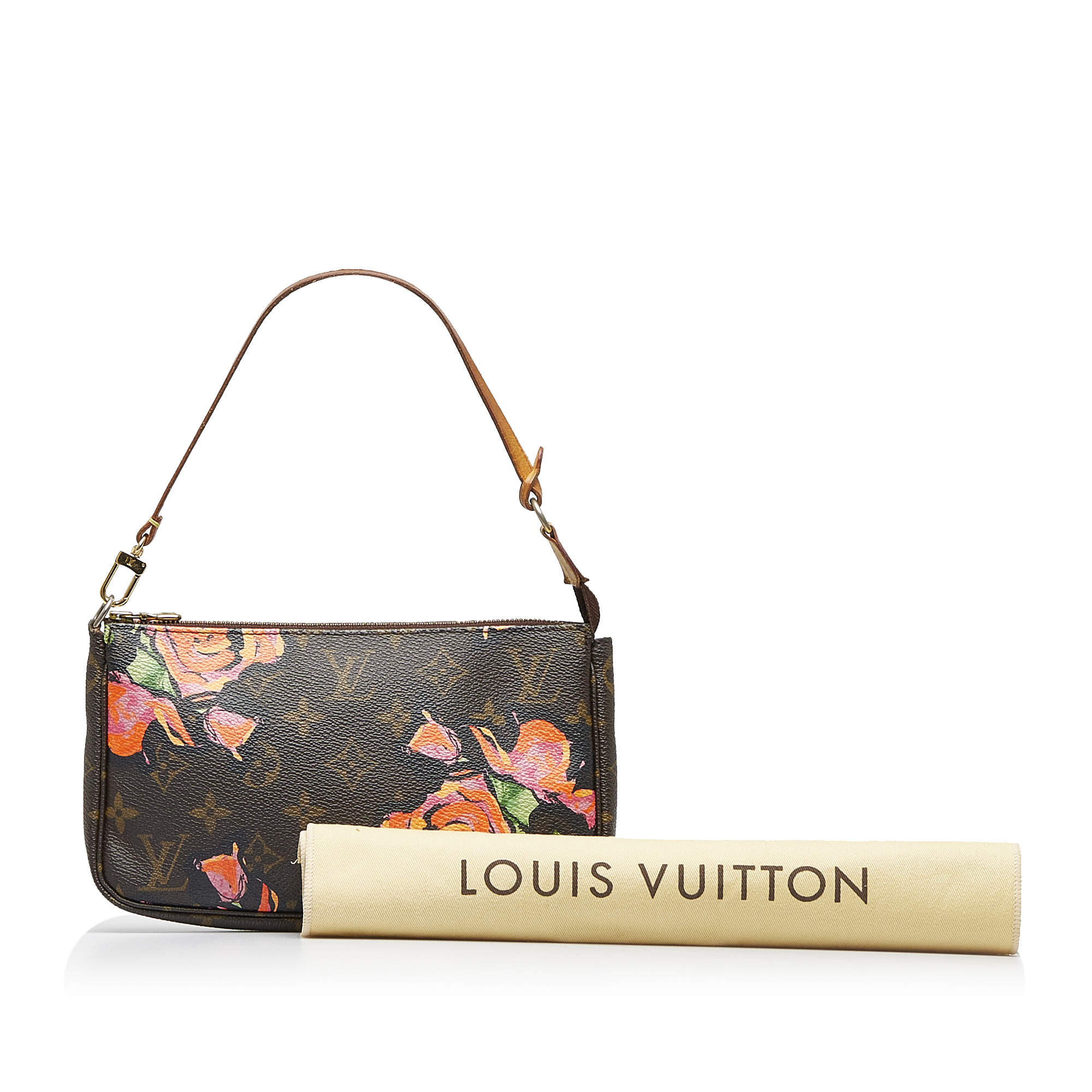 Louis Vuitton Brown x Stephen Sprouse Monogram Roses Pochette Accessoires Louis  Vuitton