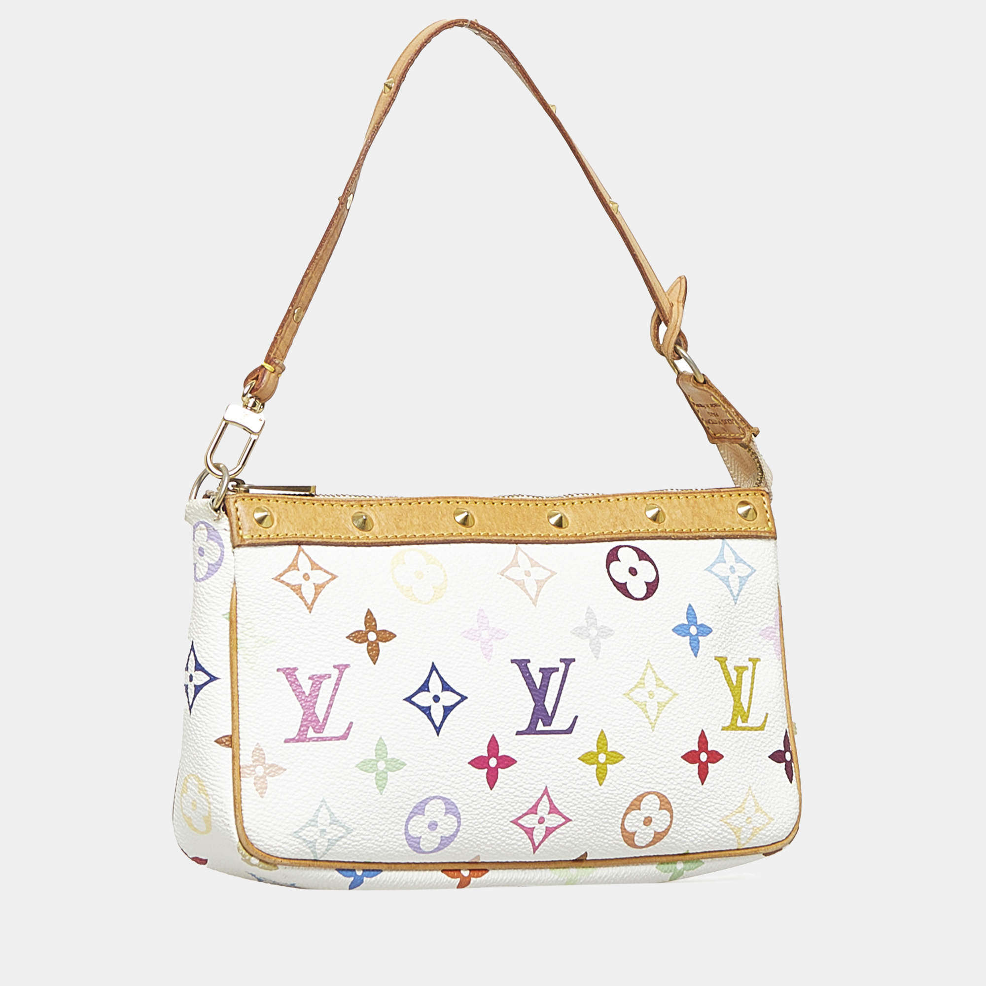 Louis Vuitton Pochette Accessories White Multicolor Monogram