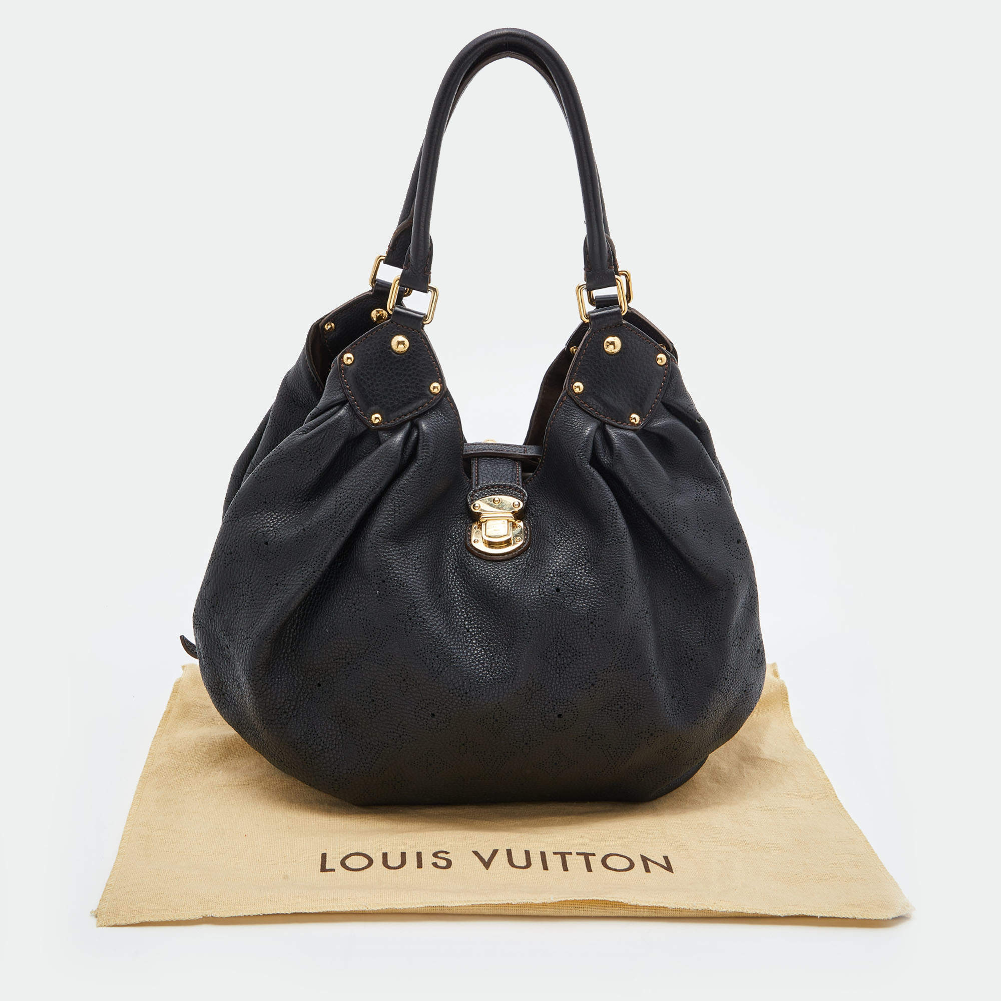 Louis Vuitton Pink Monogram Mahina Leather Selene PM Bag