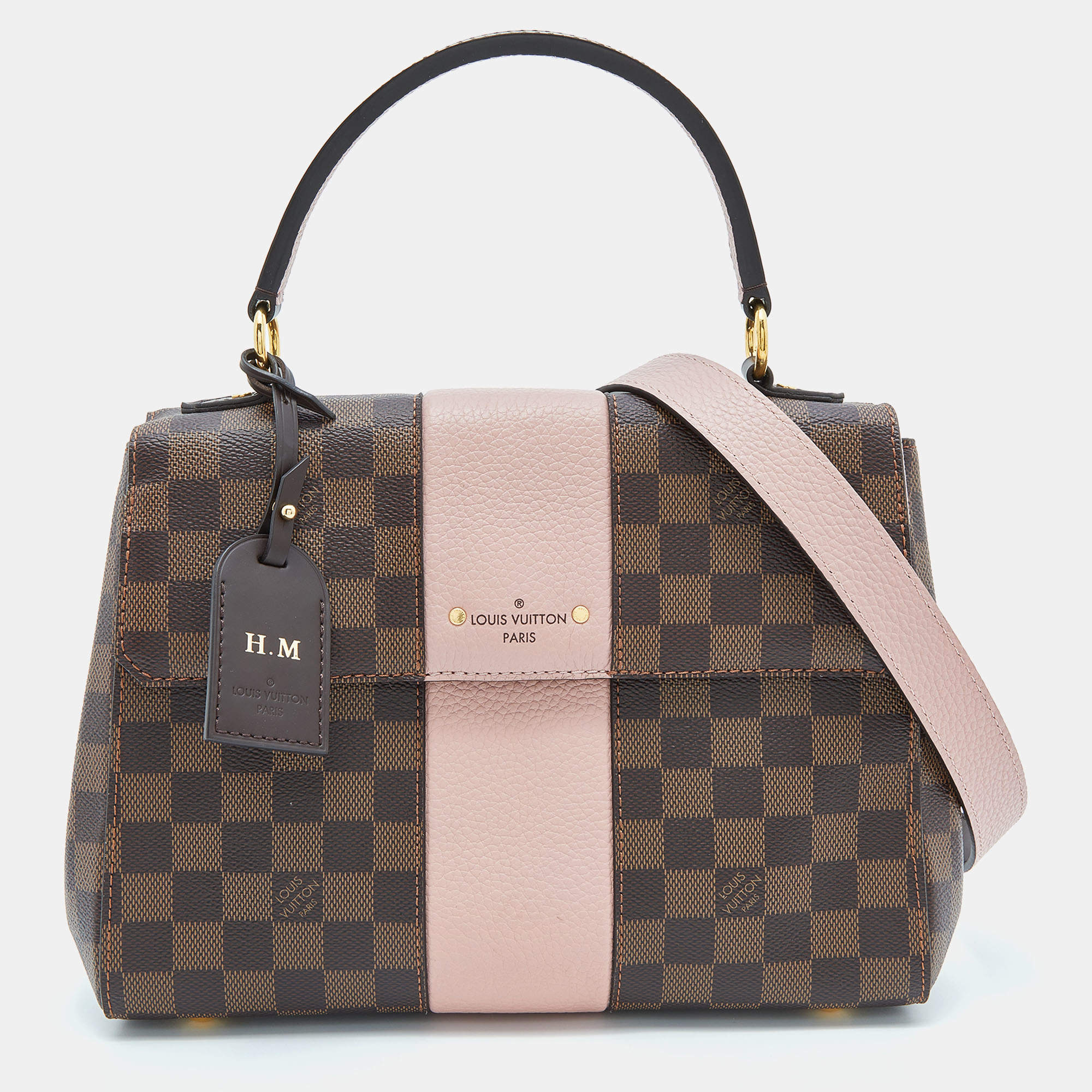 Pre Owned Louis Vuitton Magnolia Damier Ebene Canvas Bond Street Bag