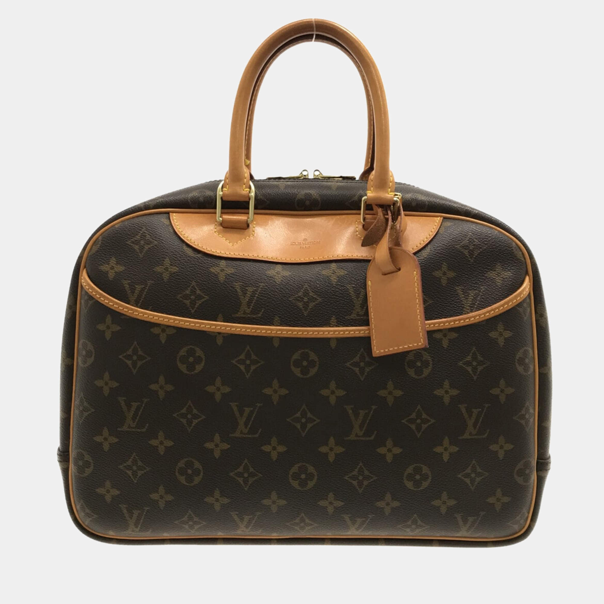 LOUIS VUITTON Deauville Monogram Canvas Satchel Bag-US