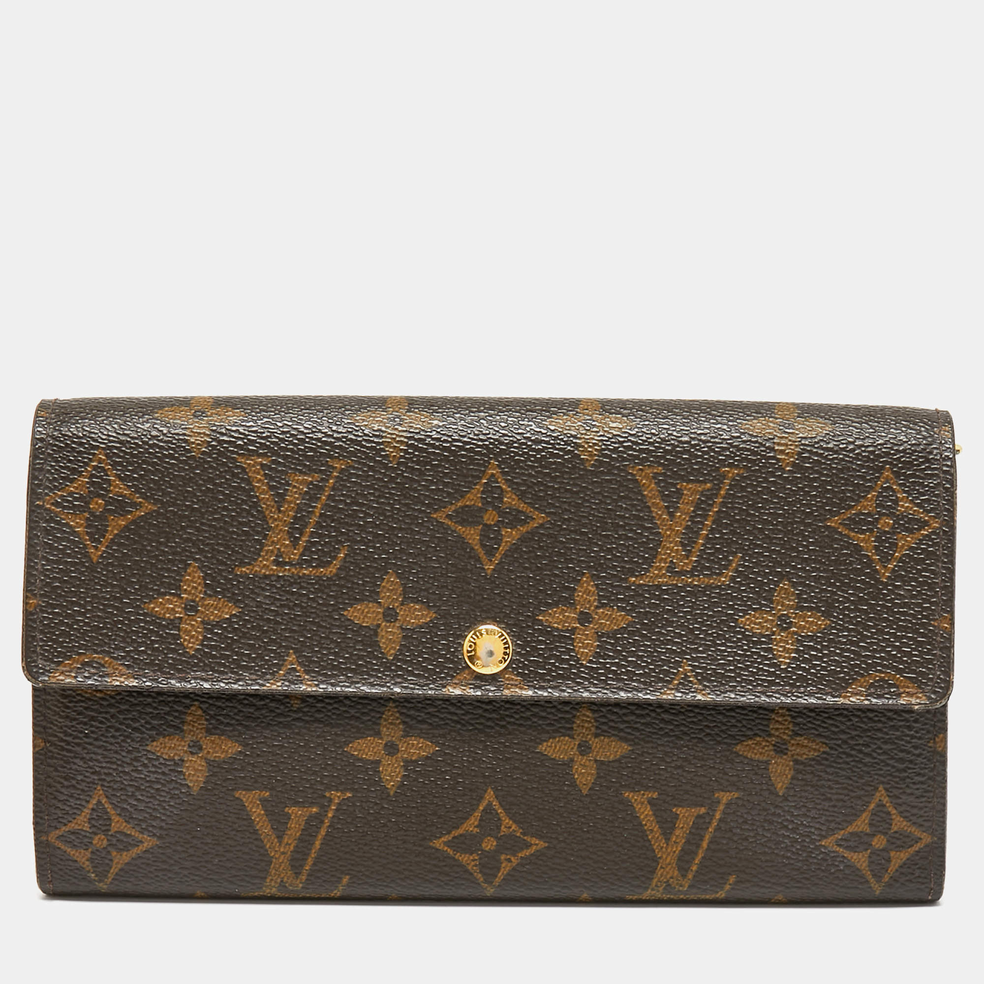 Louis Vuitton Monogram Canvas Fleuri Sarah Wallet 