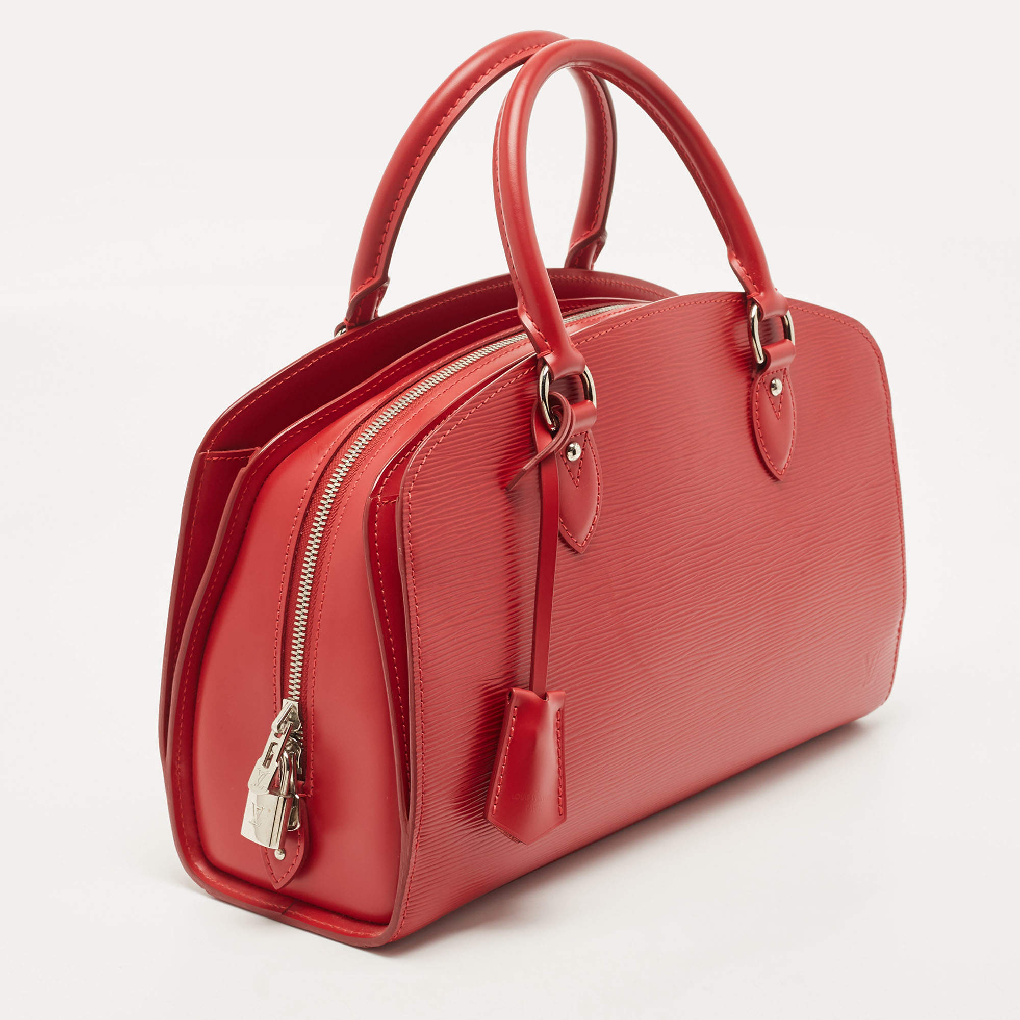 Louis Vuitton // Red Epi Leather Jasmin Top Handle Bag – VSP