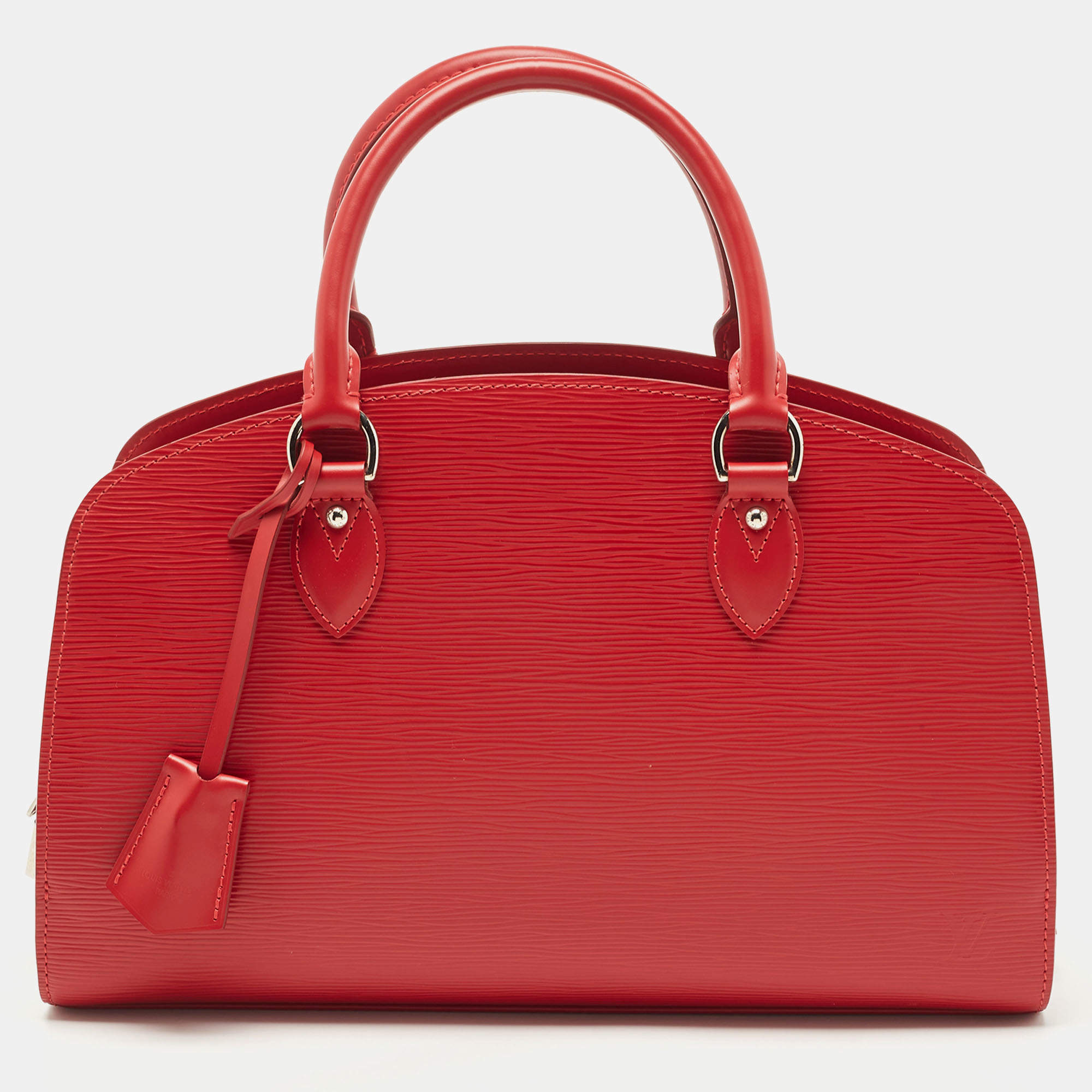 Pre Owned Louis Vuitton Red Epi Leather Jasmin Bag