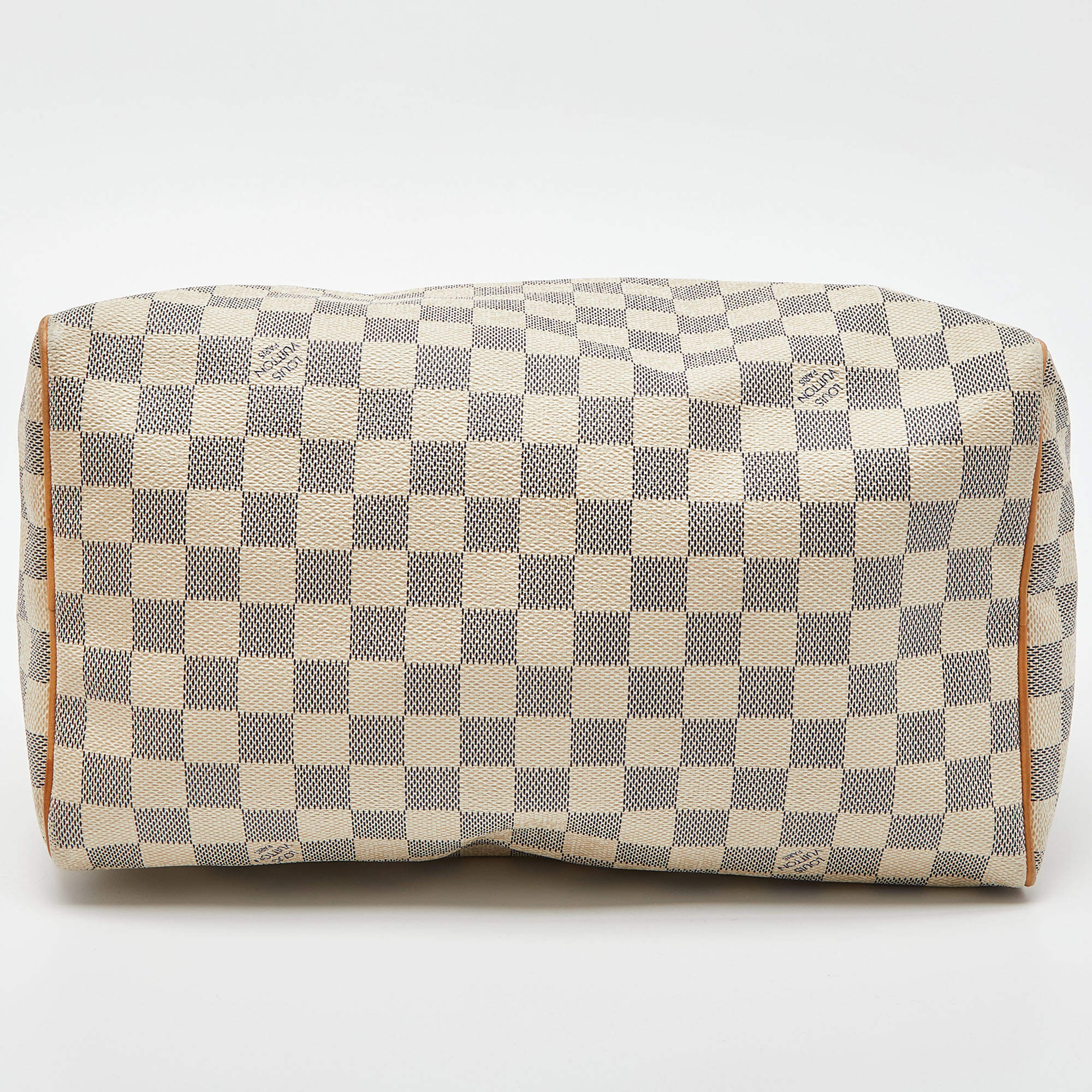 Louis Vuitton, Bags, Louis Vuitton Damier Azur 3 Canvas Speedy Handbag  Made In Usa N4533