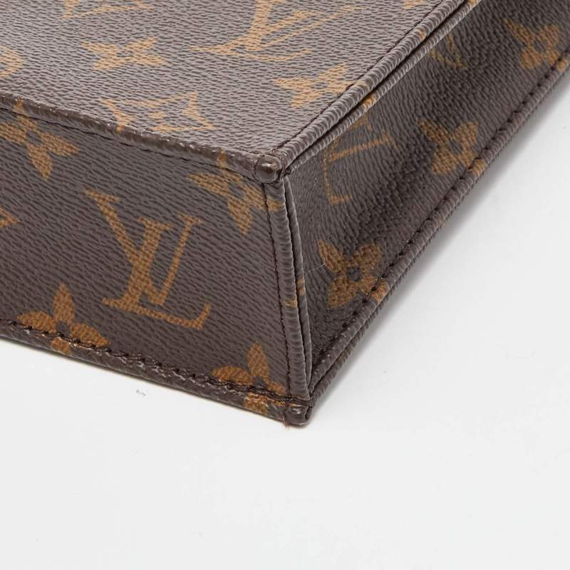 Plat cloth handbag Louis Vuitton Brown in Cloth - 28806762