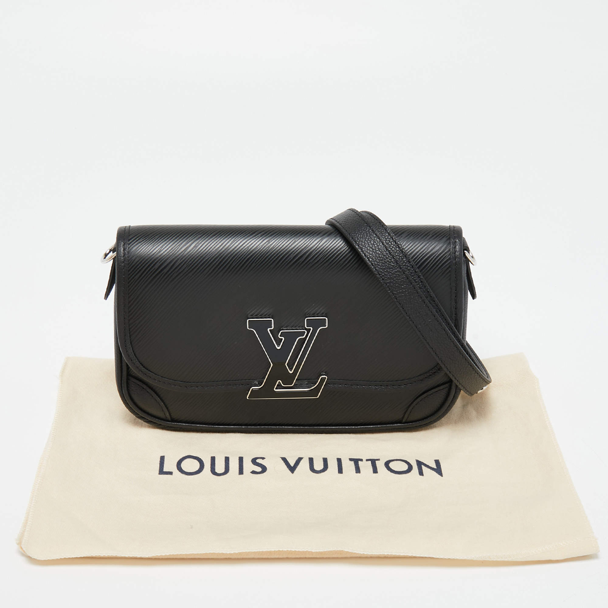 Louis Vuitton Black EPI Leather Buci Bag