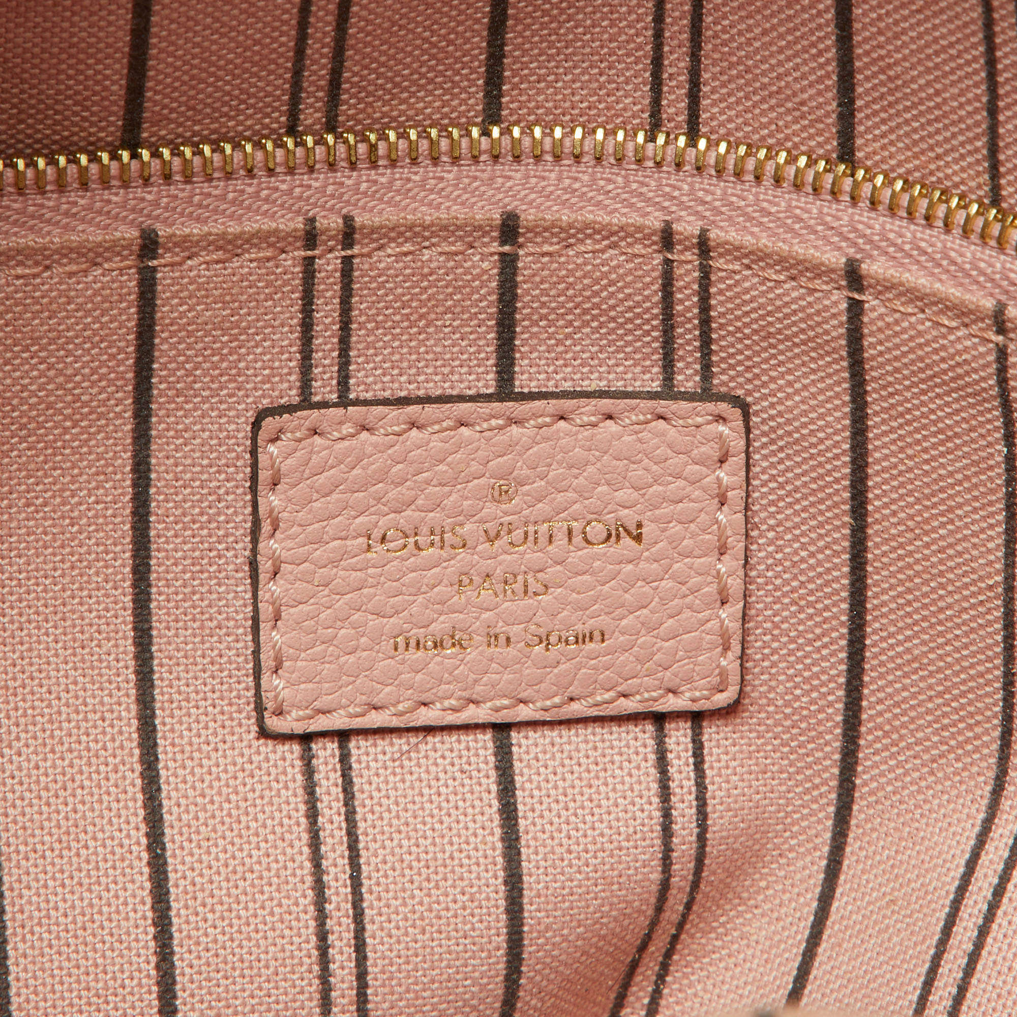 Louis Vuitton Rose Poudre Monogram Empreinte Leather Sorbonne Backpack  Louis Vuitton