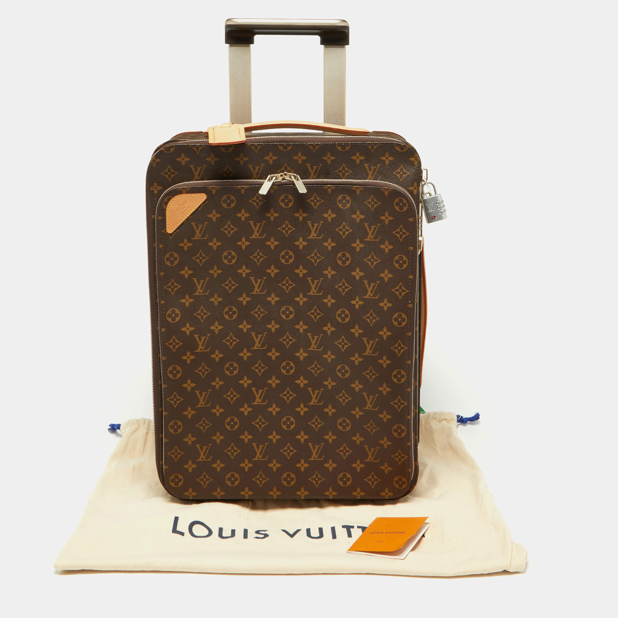 LOUIS VUITTON Pegase Legere 55 Business Graphite Carryon Suitcase Trolley  +Cover