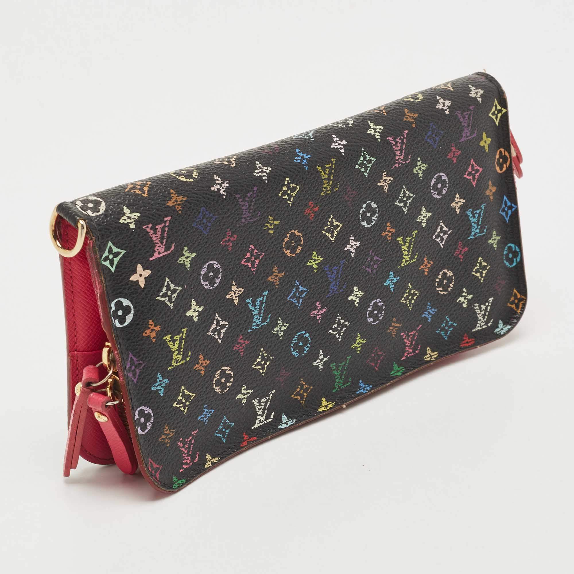 Louis Vuitton Wallet Insolite Monogram Multicolor Noir Black/Pistache in  Toile Canvas with Brass - US