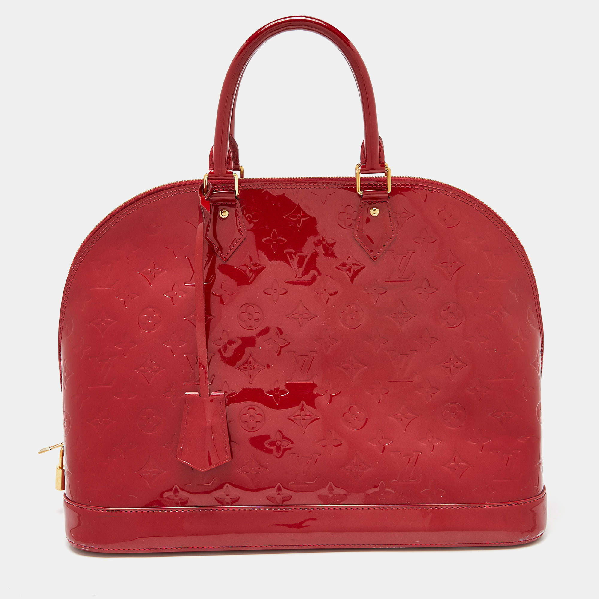 مملوكة مسبقًا Louis Vuitton Pomme D Amour Monogram Vernis Alma GM Bag
