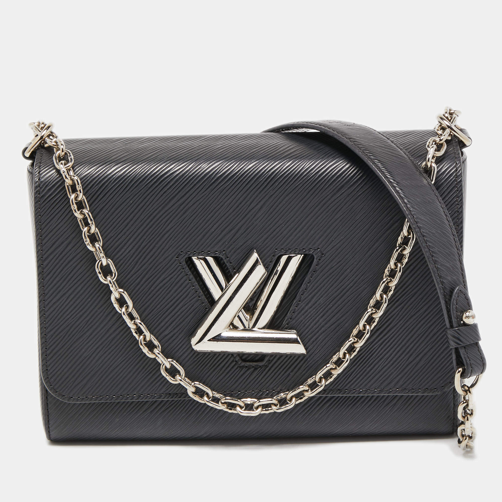 Louis Vuitton Twist mm Padded Lambskin Leather Shoulder Bag