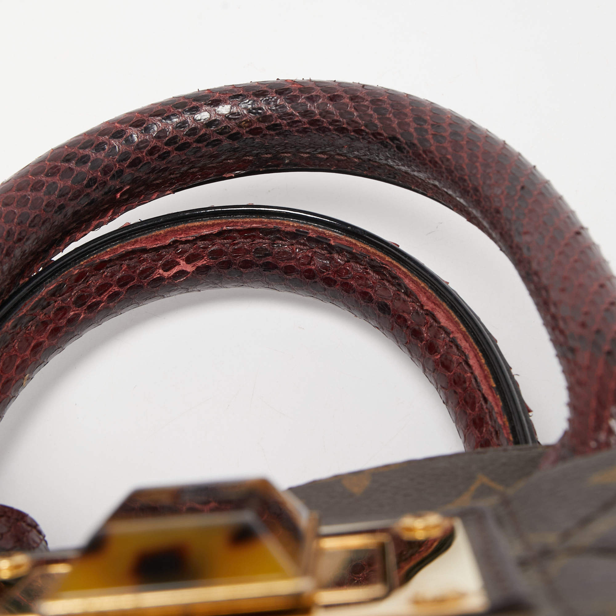 Etoile shopper python handbag Louis Vuitton Burgundy in Python - 28018831