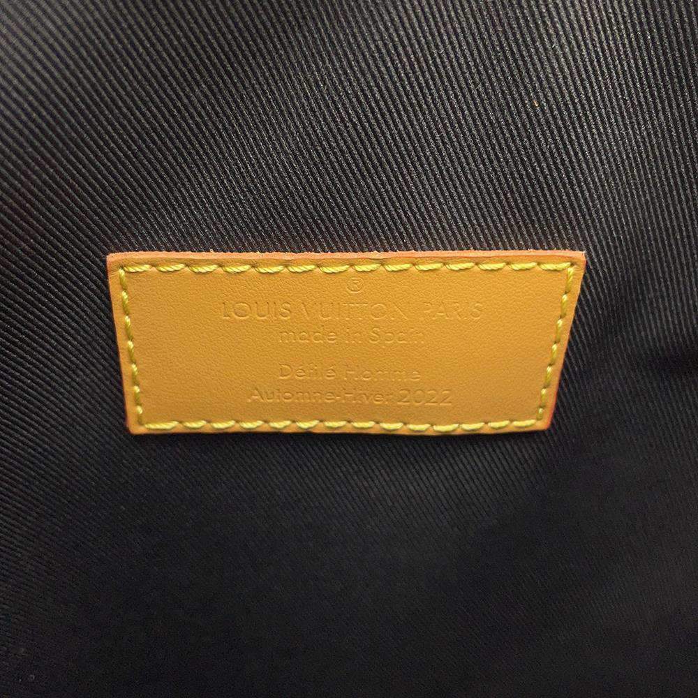 Louis Vuitton Grey, Green, Blue and Black Monogram Calfskin Hobo Cruiser PM Silver Hardware, 2022 (Like New), Green/Grey/Black Womens Handbag