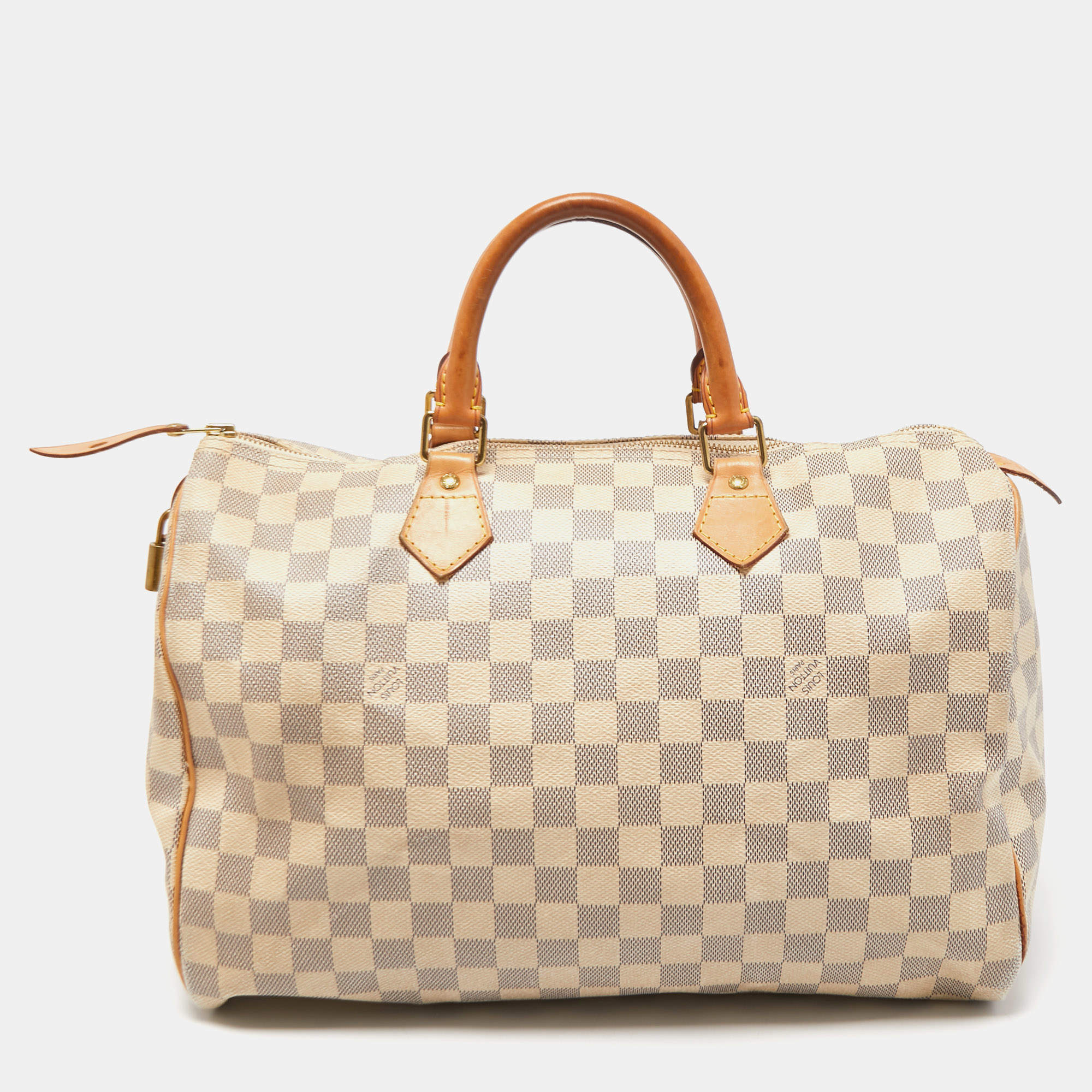 Louis Vuitton Damier Azure Canvas Speedy 35 Bag