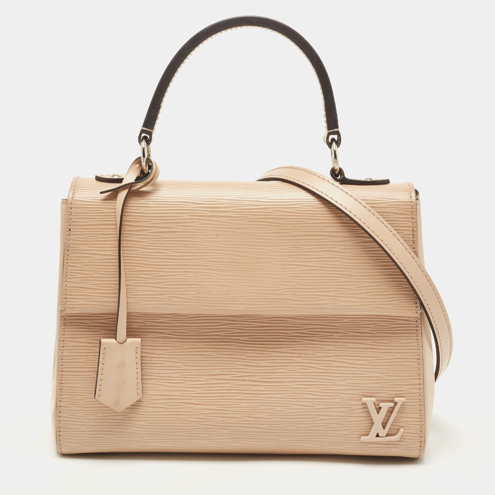 Louis Vuitton Black EPI Cluny BB Top Handle Bag 