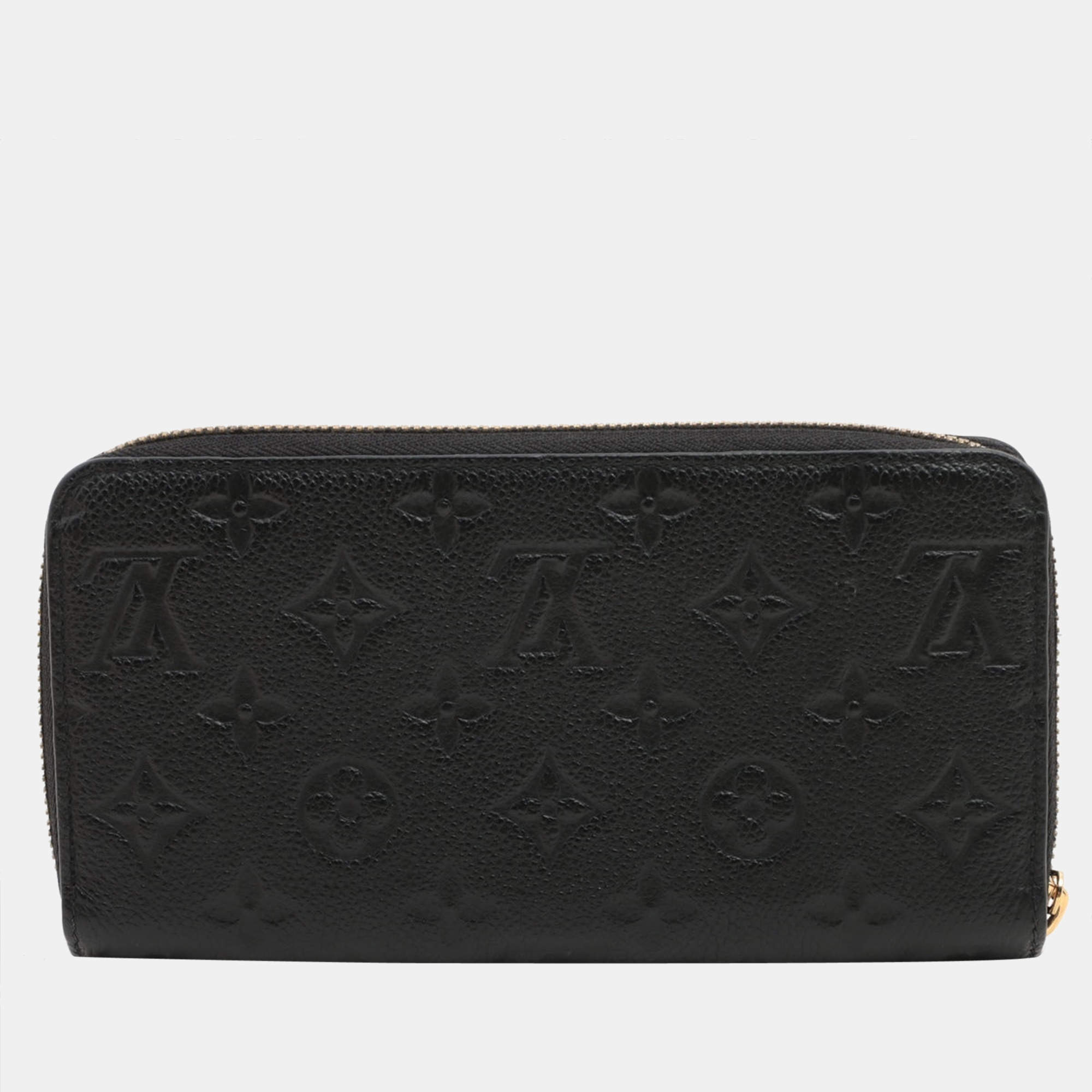 Louis Vuitton Black Monogram Empreinte Zippy Wallet