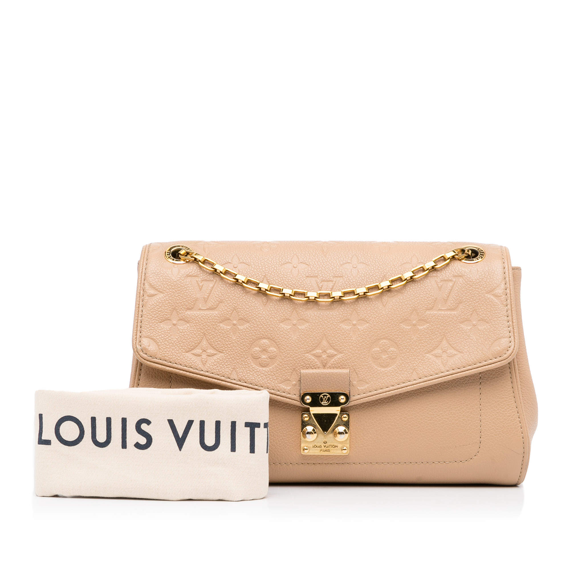 Louis Vuitton Monogram Empreinte Saint Germain PM M48932 Beige