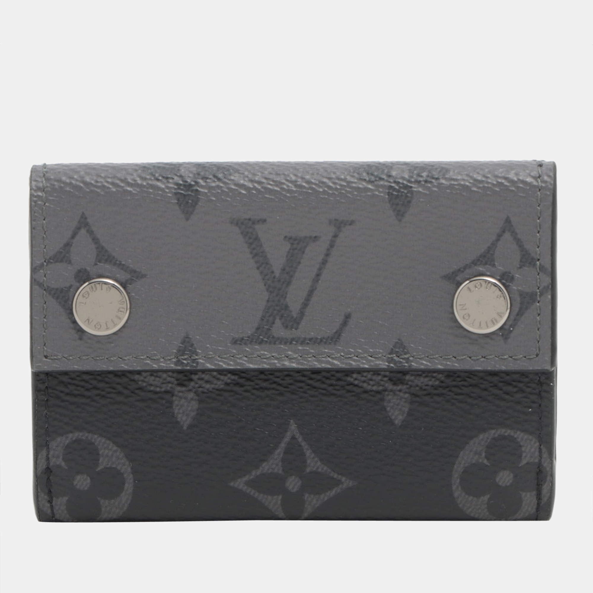 Louis Vuitton Zippy Wallet Vertical Monogram Eclipse Canvas