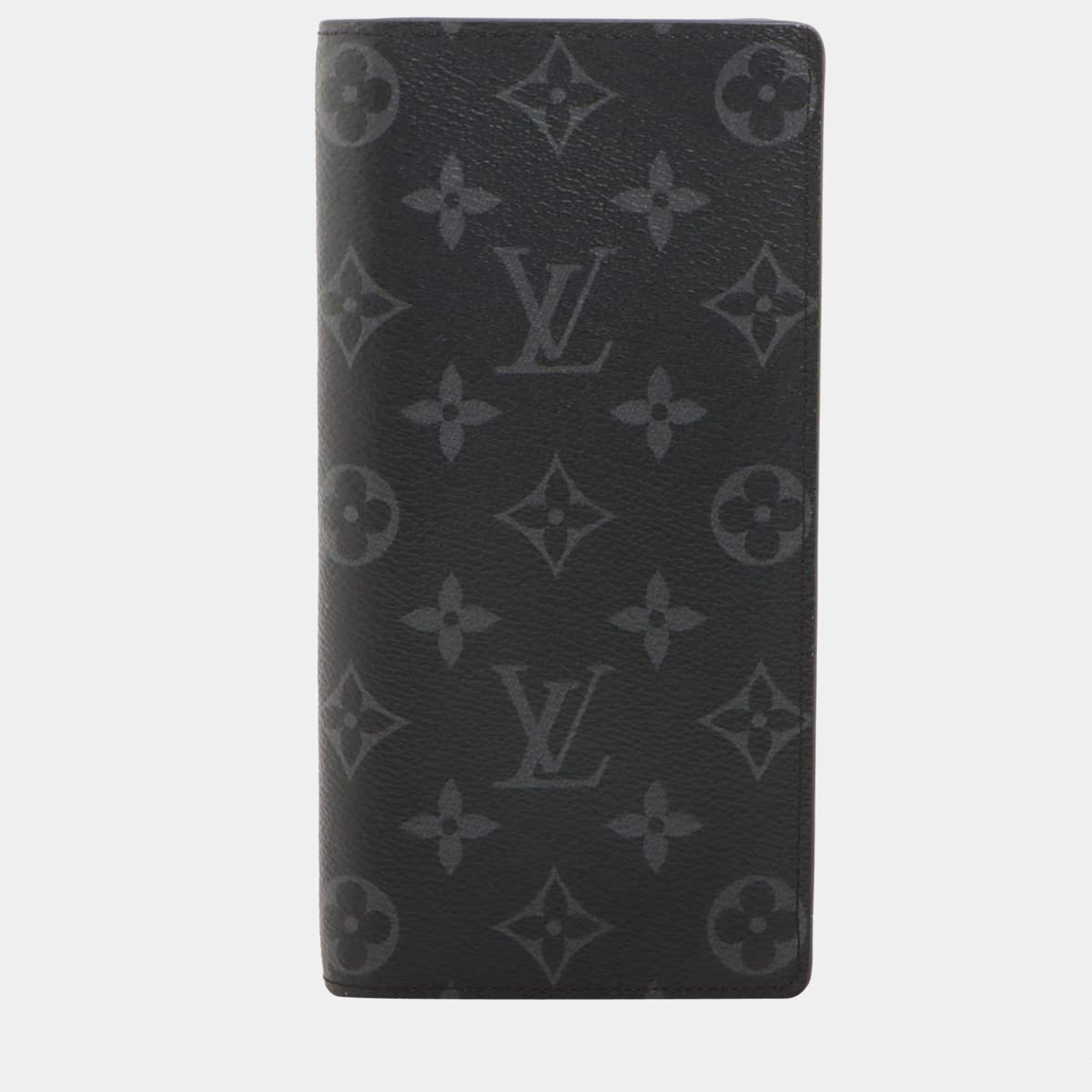 Louis Vuitton Pre-loved Monogram Eclipse Brazza Wallet